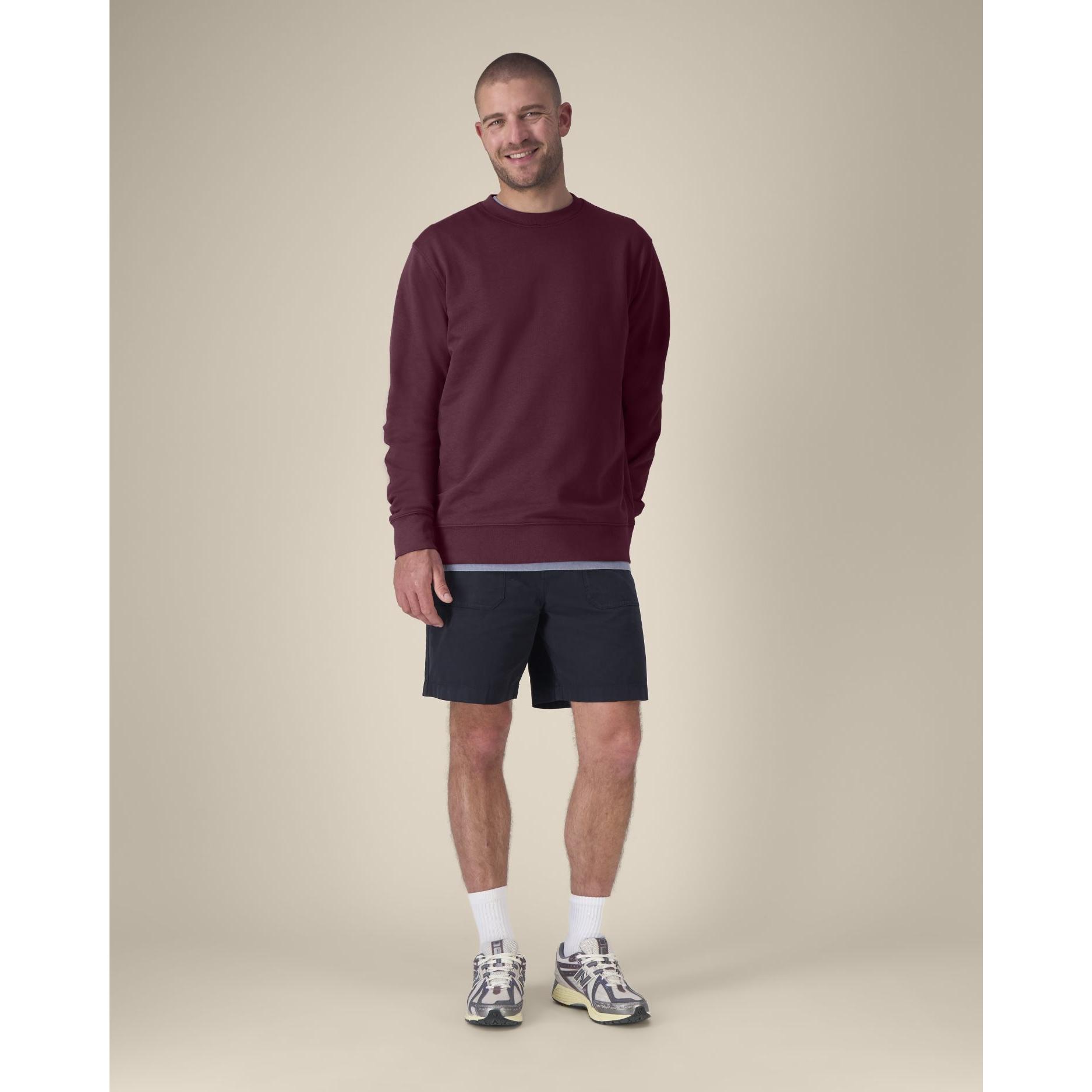 Bluză cu guler rotund Unisex Changer 2.0 Deep Plum L