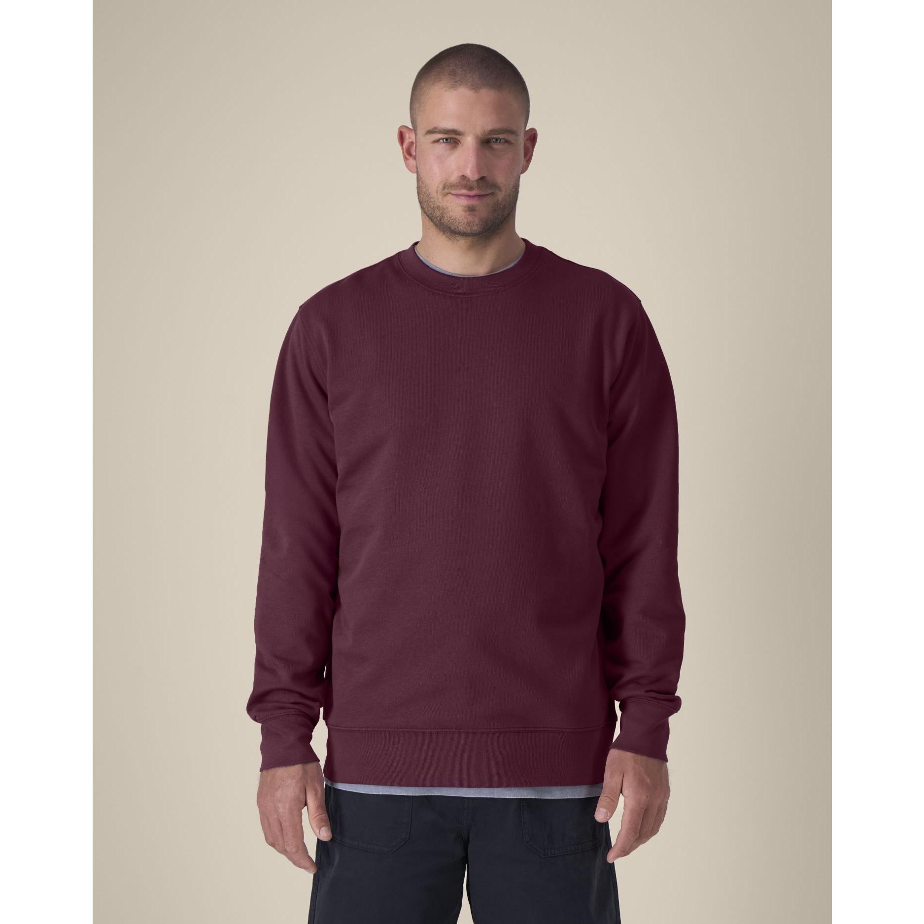 Bluză cu guler rotund Unisex Changer 2.0 Deep Plum L