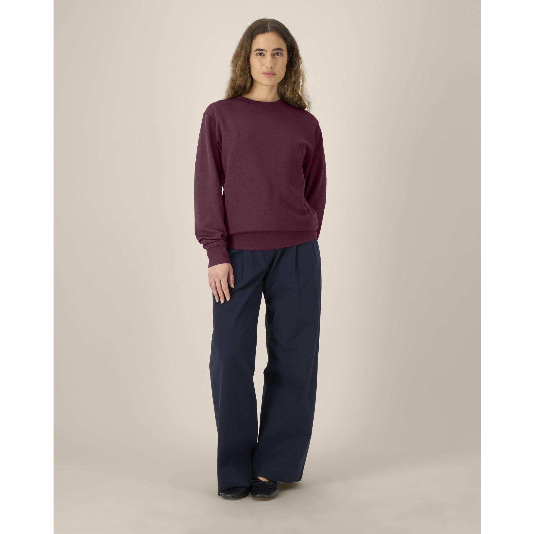 Bluză cu guler rotund Unisex Changer 2.0 Deep Plum L