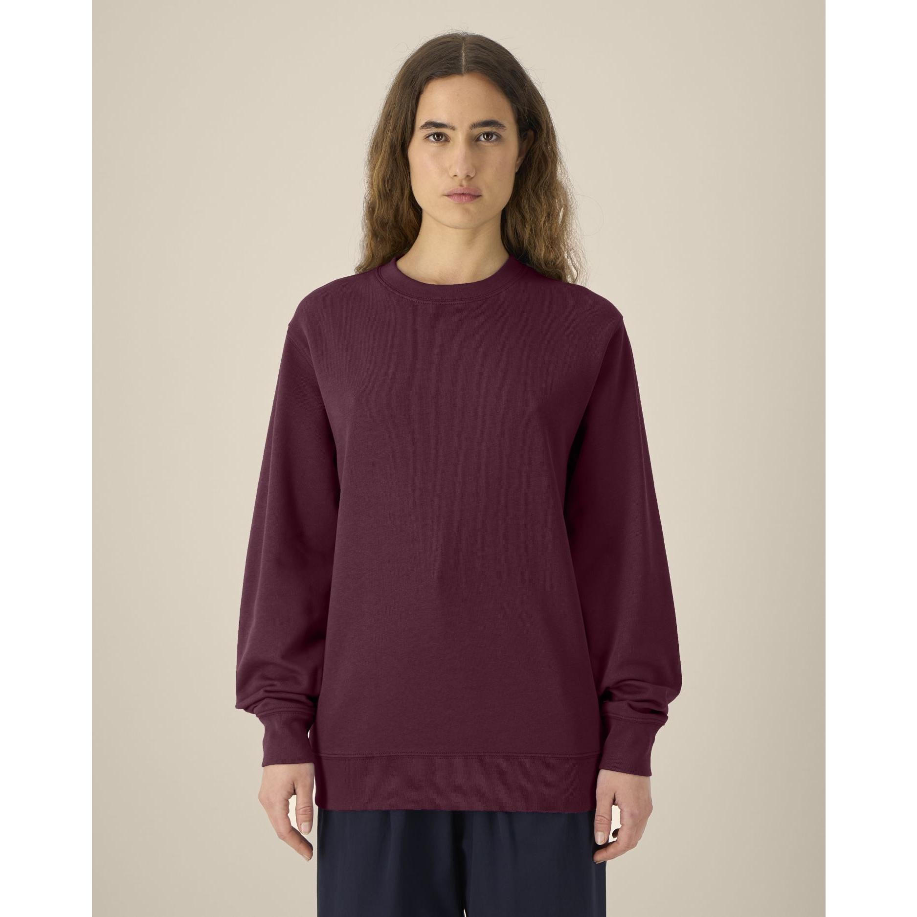 Bluză cu guler rotund Unisex Changer 2.0 Deep Plum L