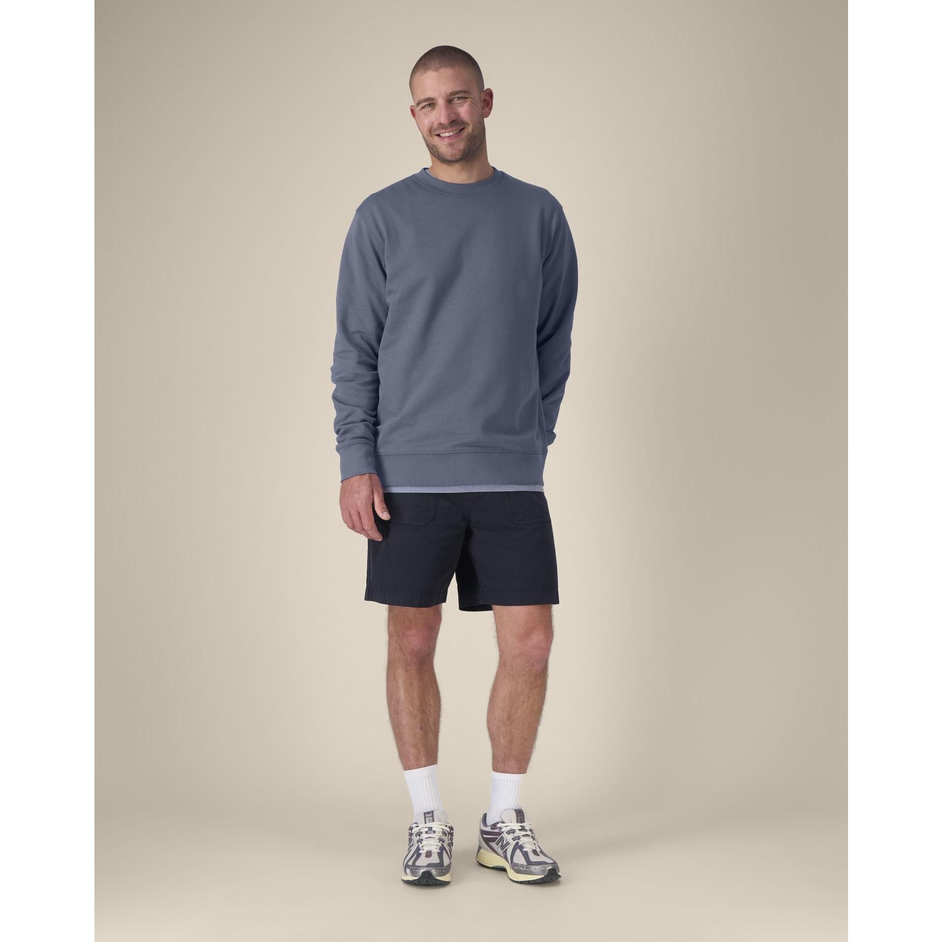 Bluză cu guler rotund Unisex Changer 2.0 Blue Grey L