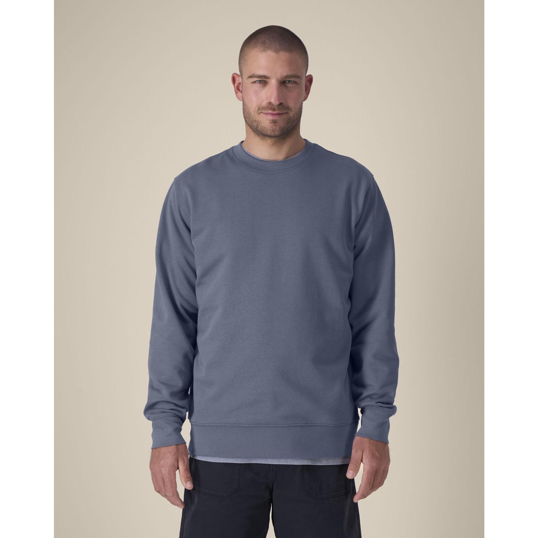 Bluză cu guler rotund Unisex Changer 2.0 Blue Grey L