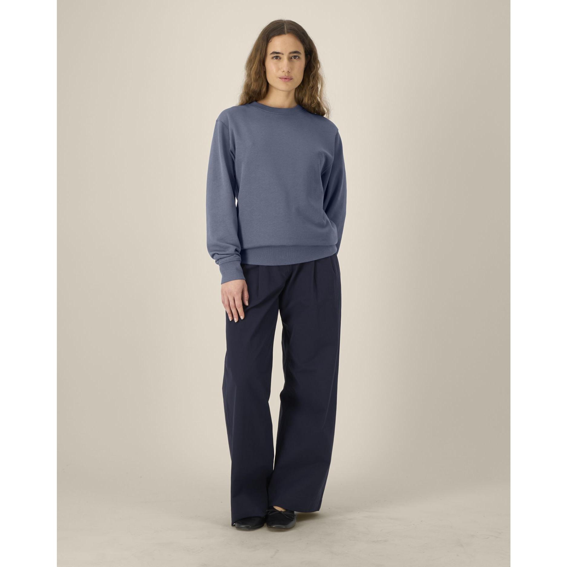 Bluză cu guler rotund Unisex Changer 2.0 Blue Grey L