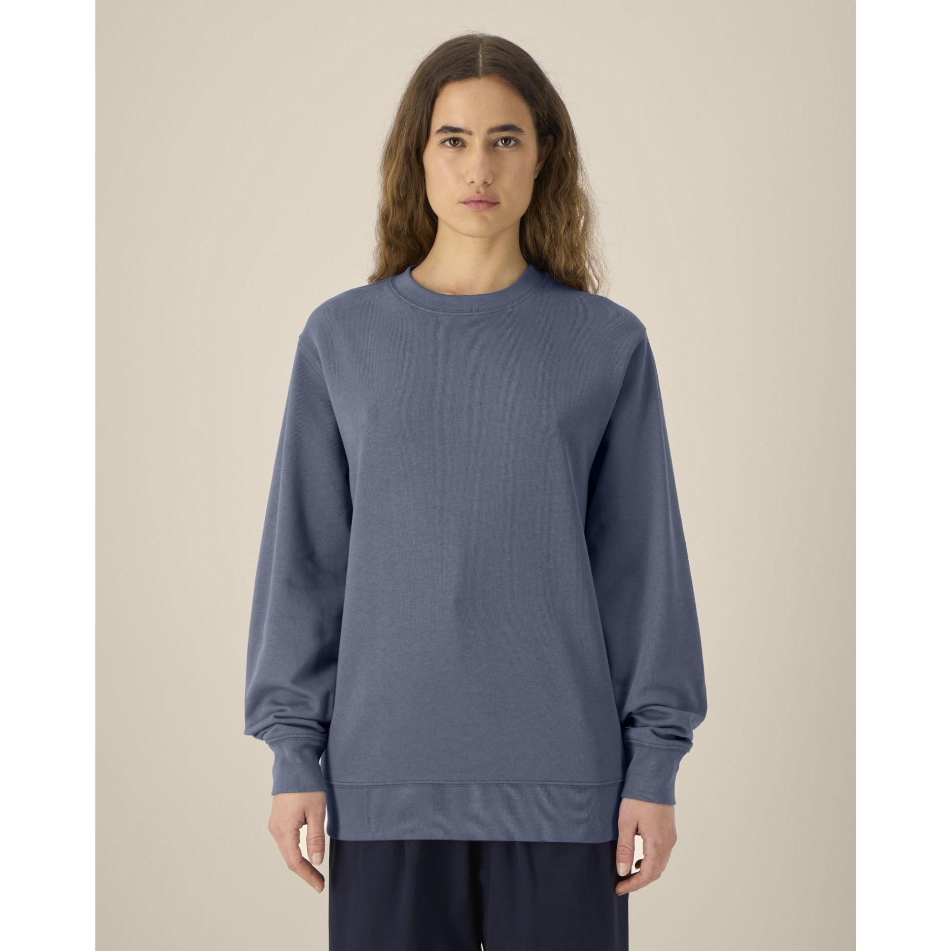 Bluză cu guler rotund Unisex Changer 2.0 Blue Grey L