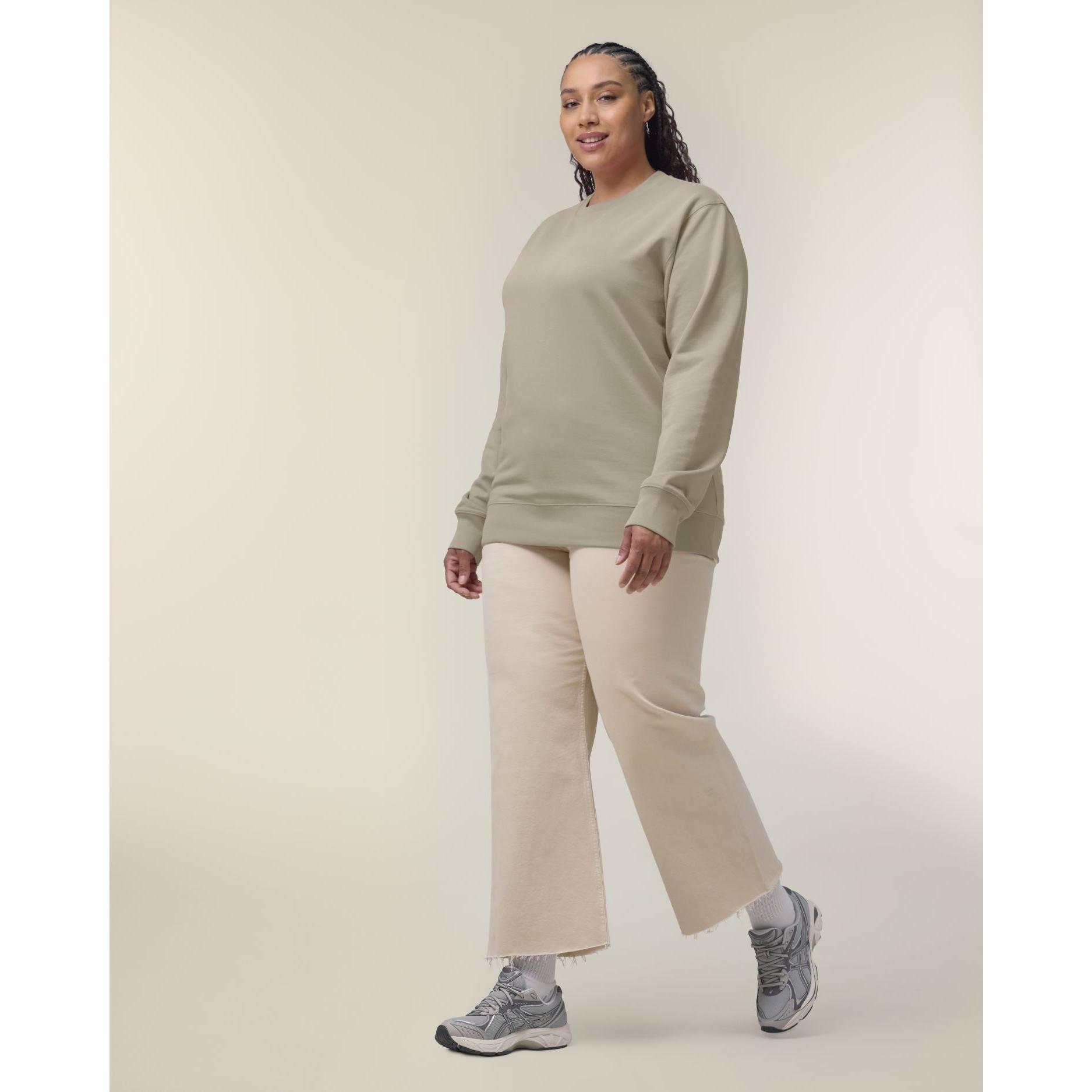 Bluză cu guler rotund Unisex Changer 2.0 Stone L