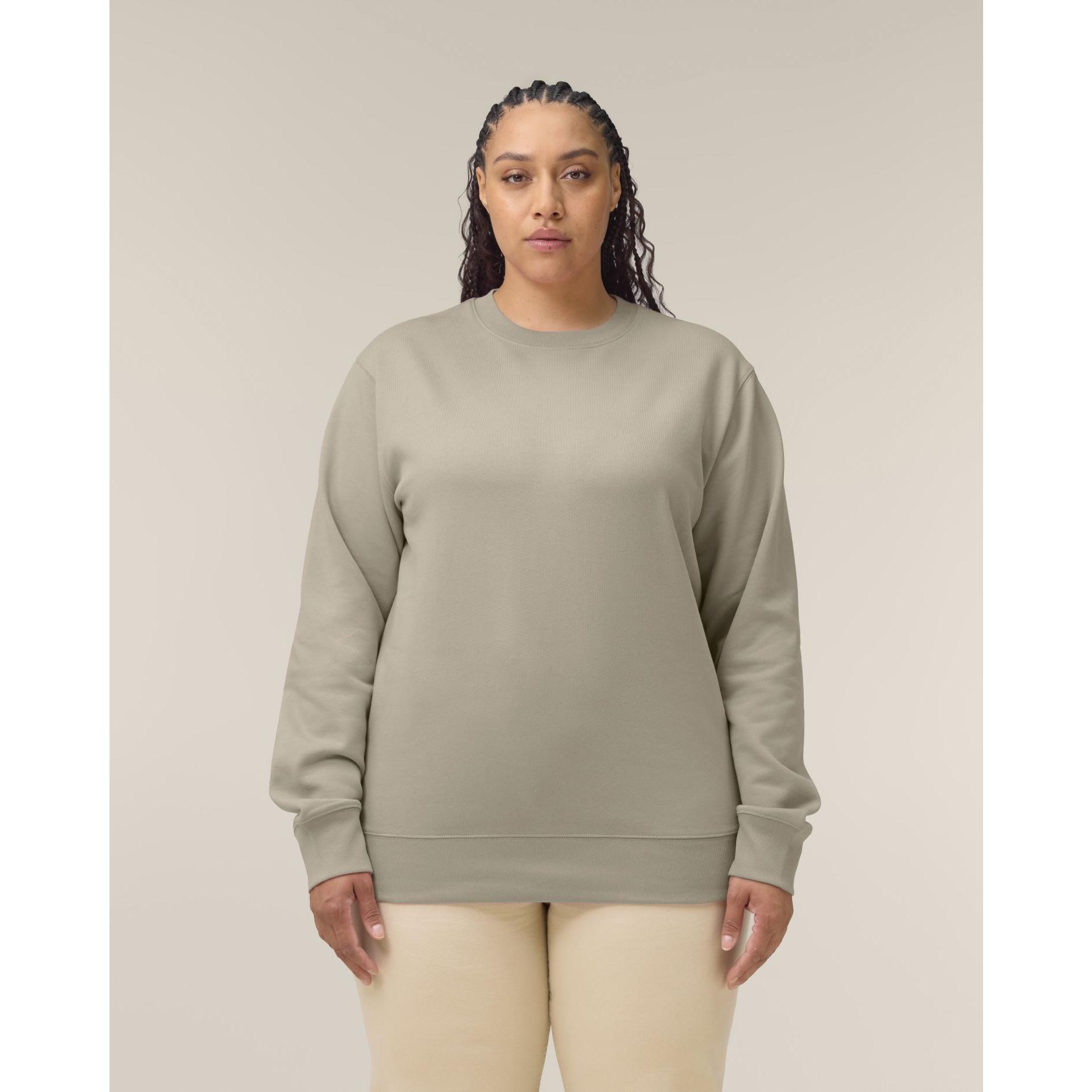 Bluză cu guler rotund Unisex Changer 2.0 Stone L