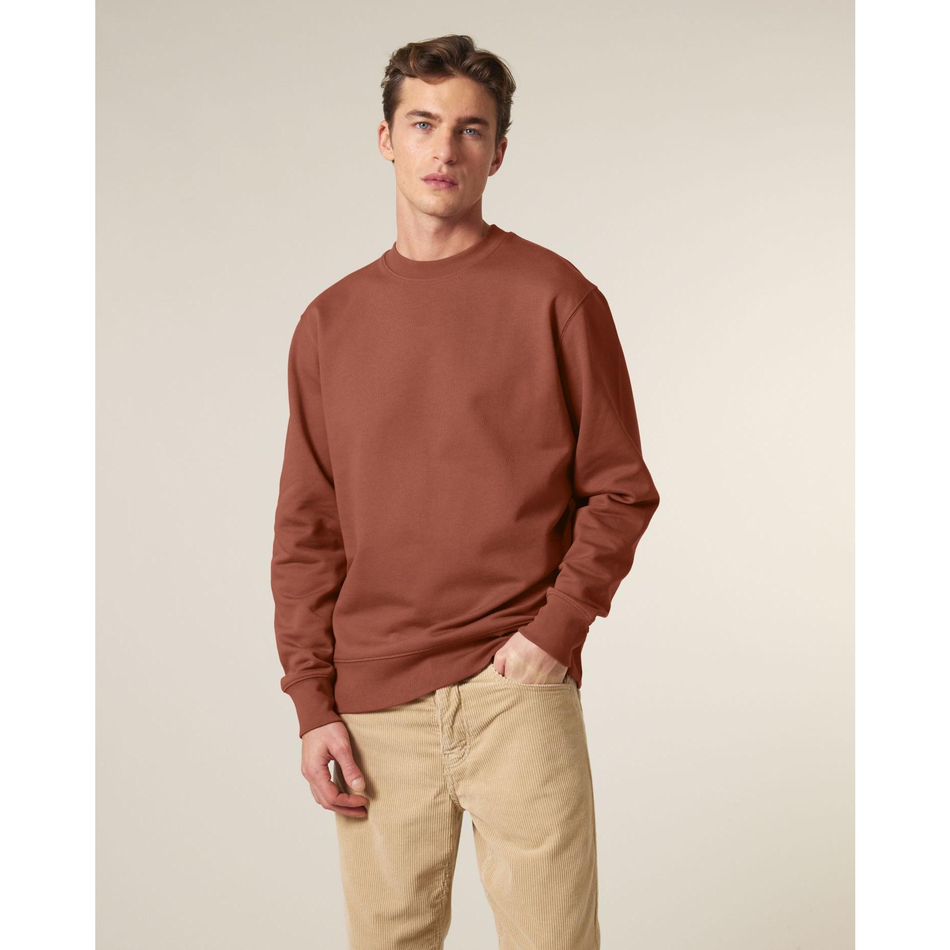 Bluză cu guler rotund Unisex Changer 2.0 Heritage Brown 2XS