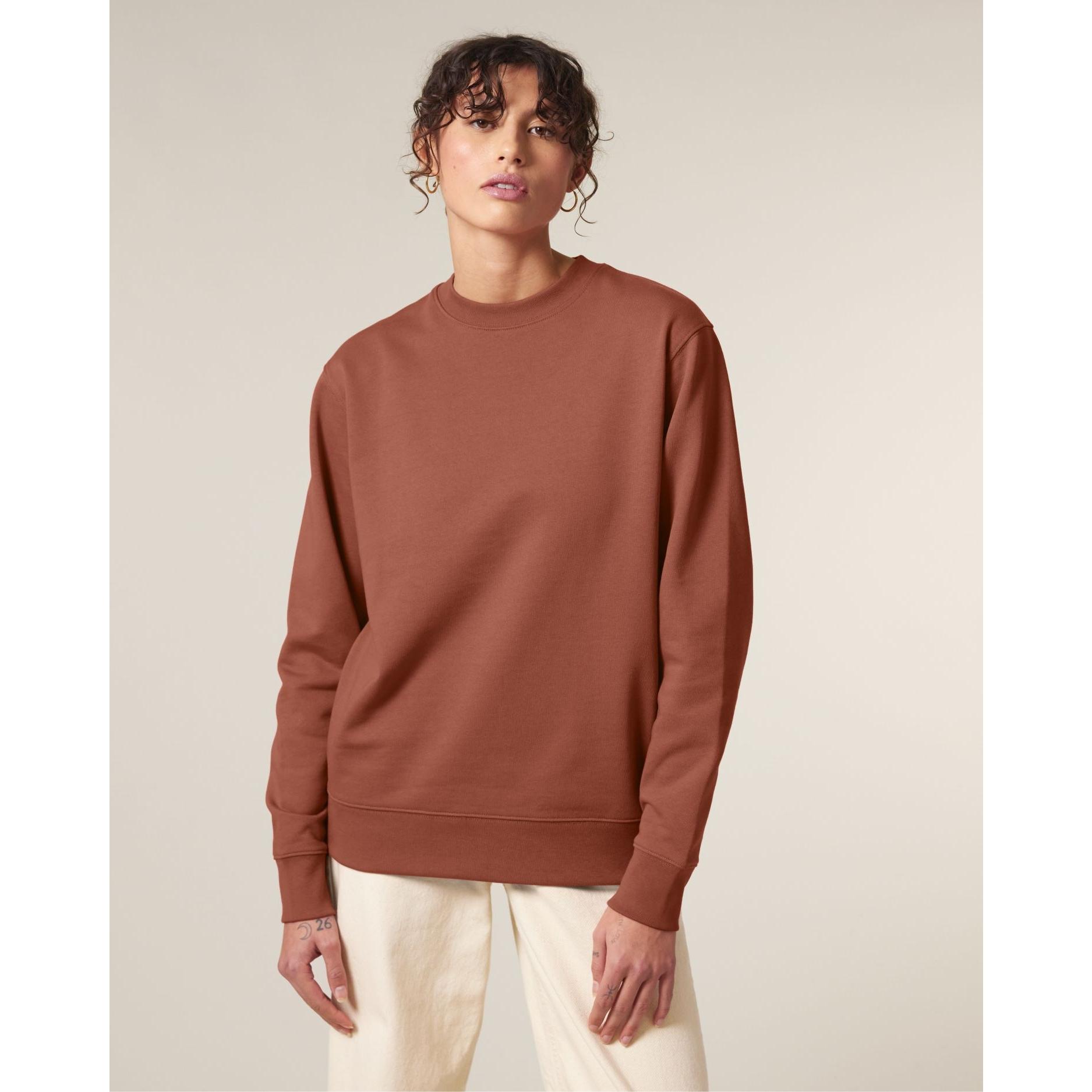 Bluză cu guler rotund Unisex Changer 2.0 Heritage Brown 2XS