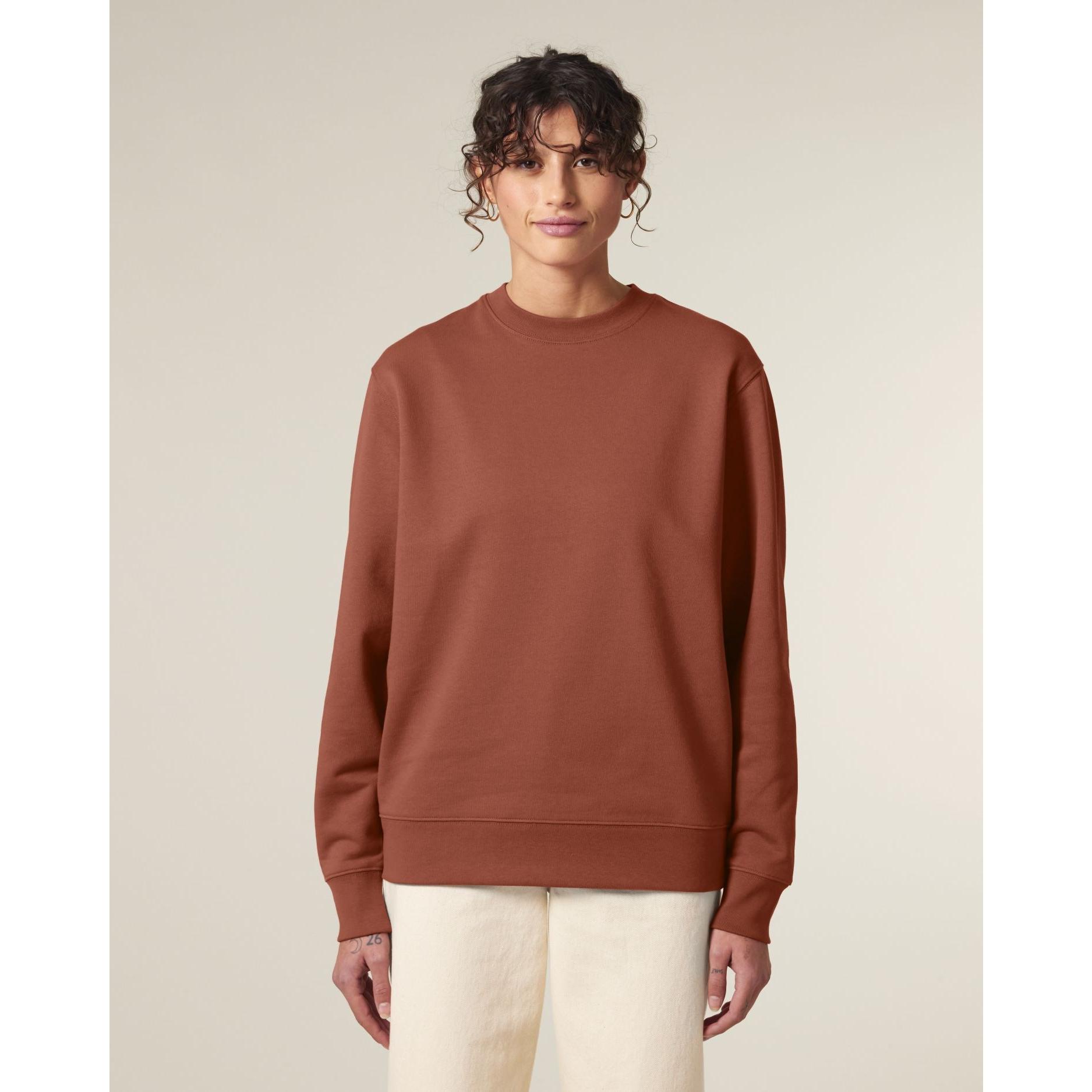 Bluză cu guler rotund Unisex Changer 2.0 Heritage Brown 2XS