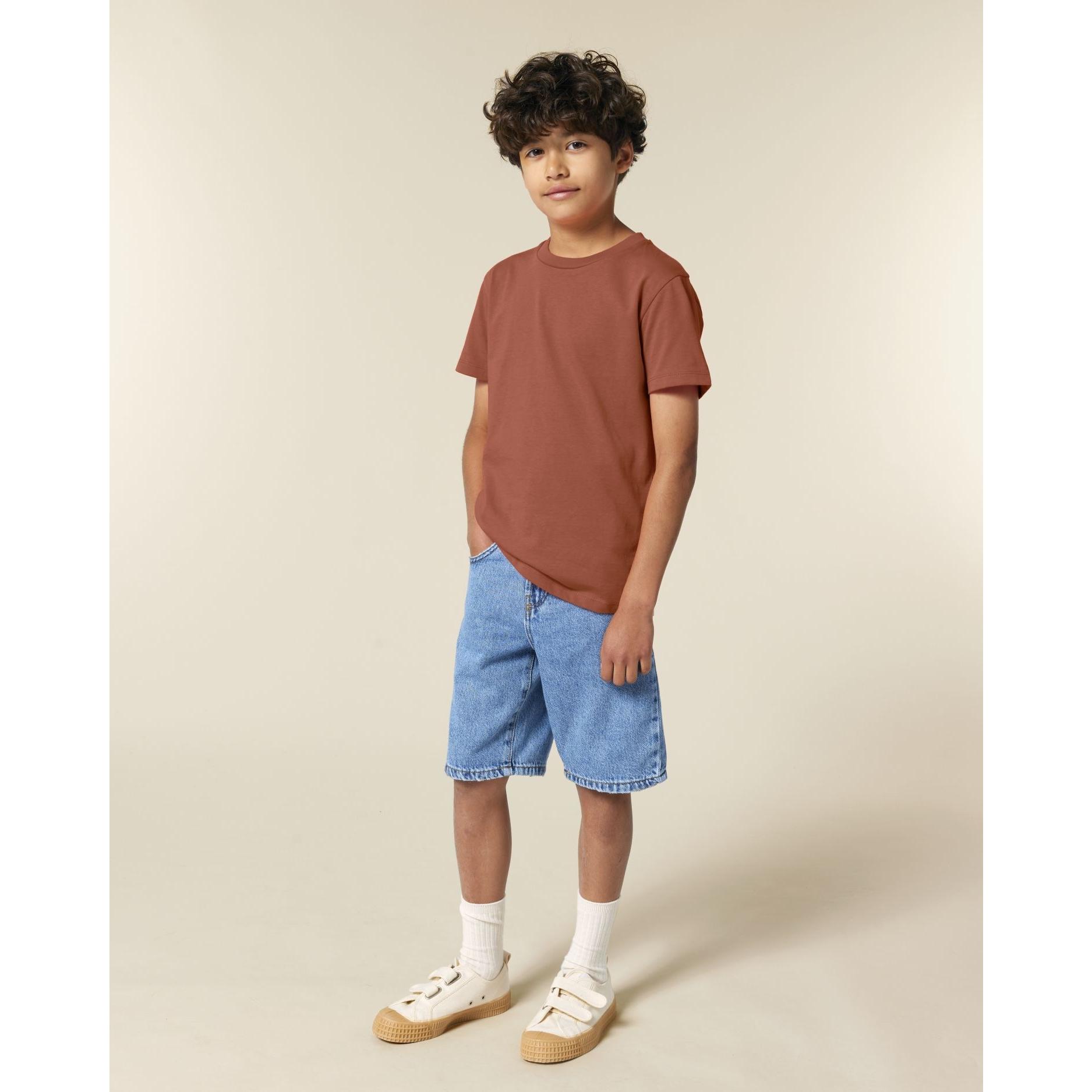 Tricou pentru copii Mini Creator 2.0 Heritage Brown 9 - 11 ani