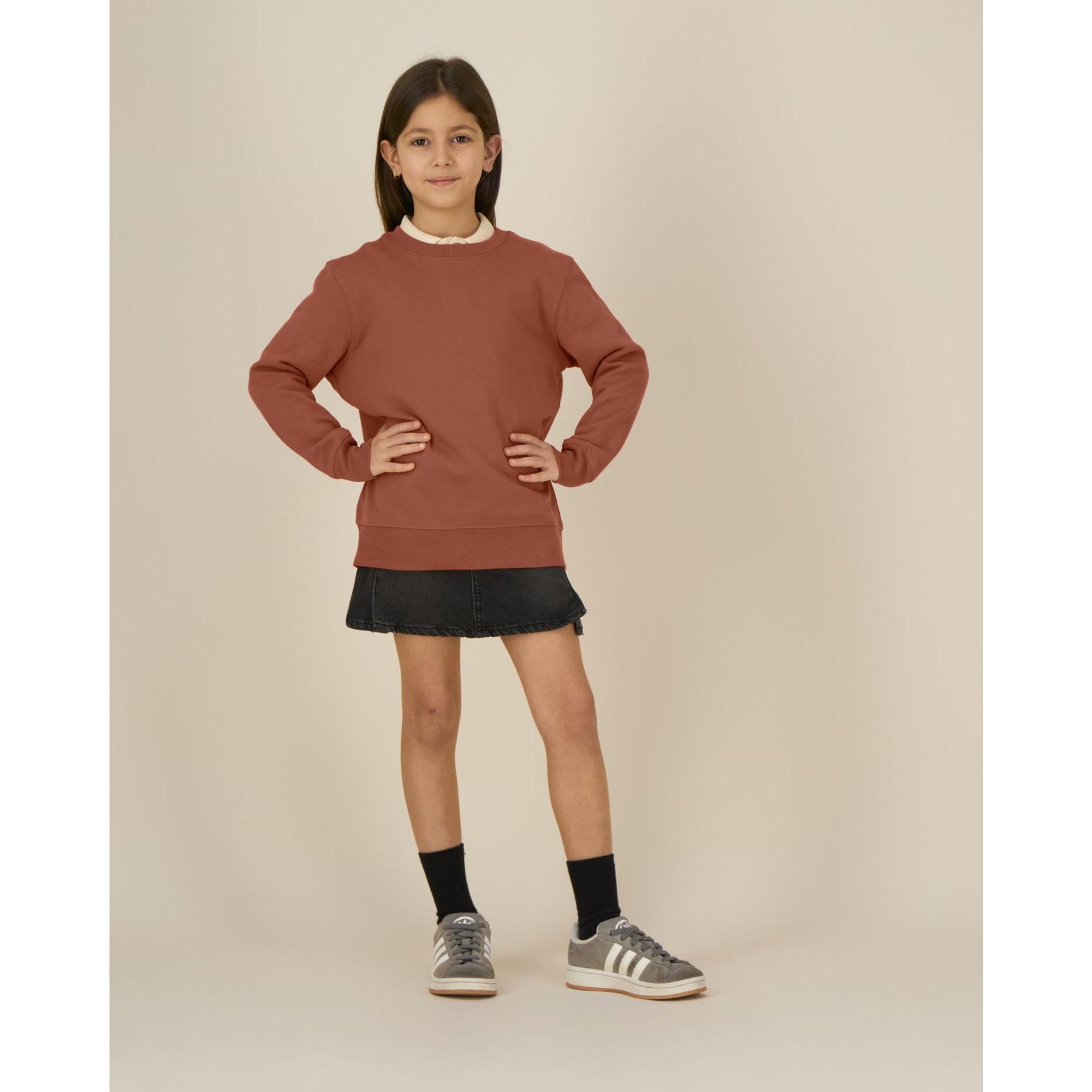Bluză cu guler rotund pentru copii Mini Changer 2.0 Heritage Brown 3 - 4 ani