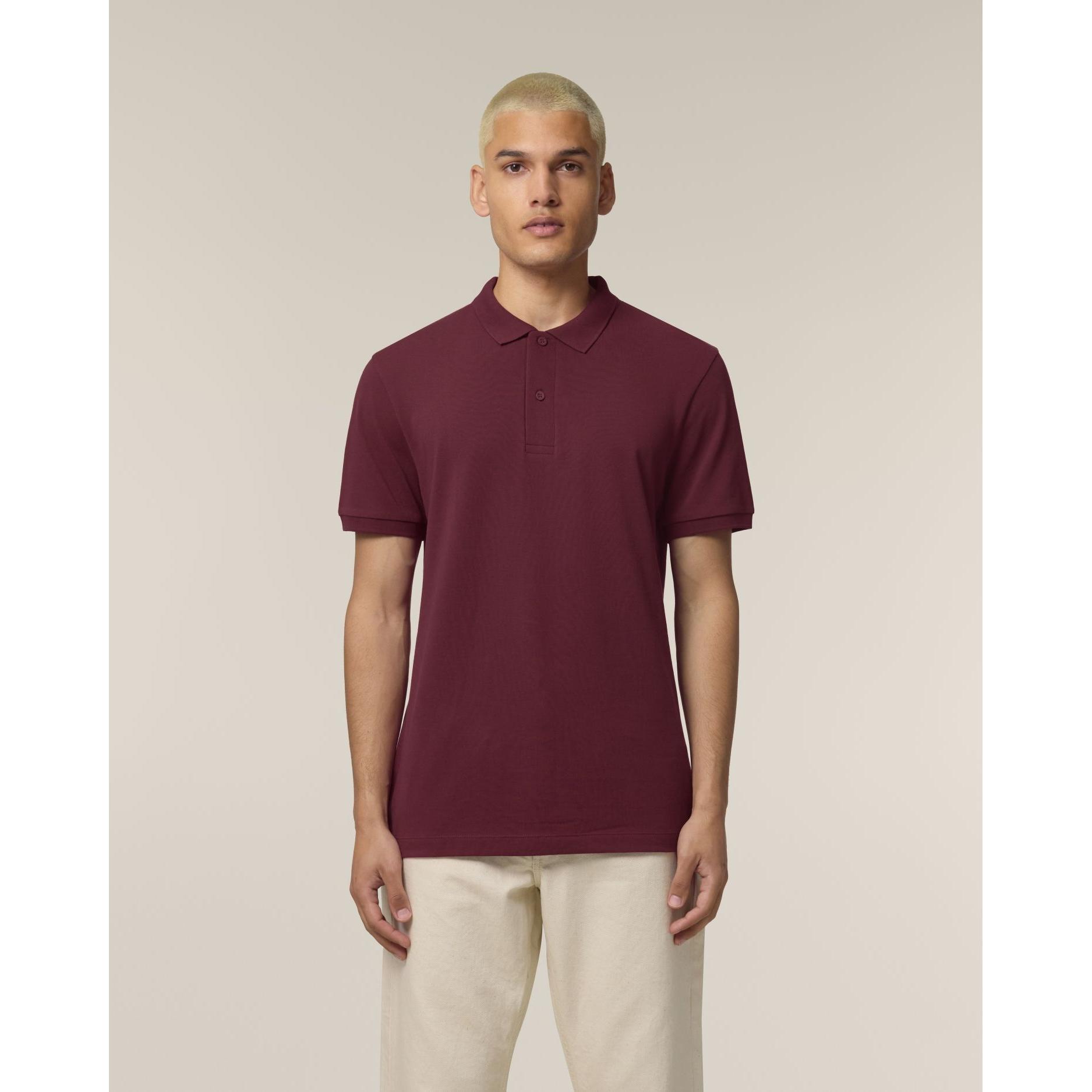 Tricou polo pentru bărbați Stanley Coaster Burgundy 3XL