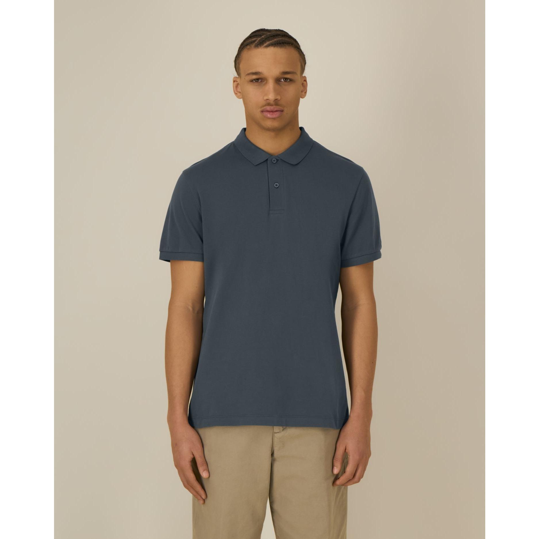 Tricou polo pentru bărbați Stanley Coaster India Ink Grey L