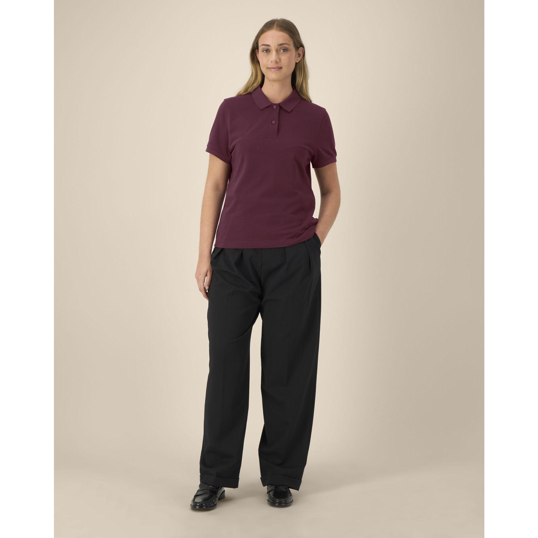 Tricou polo pentru femei Stella Coaster Deep Plum XS