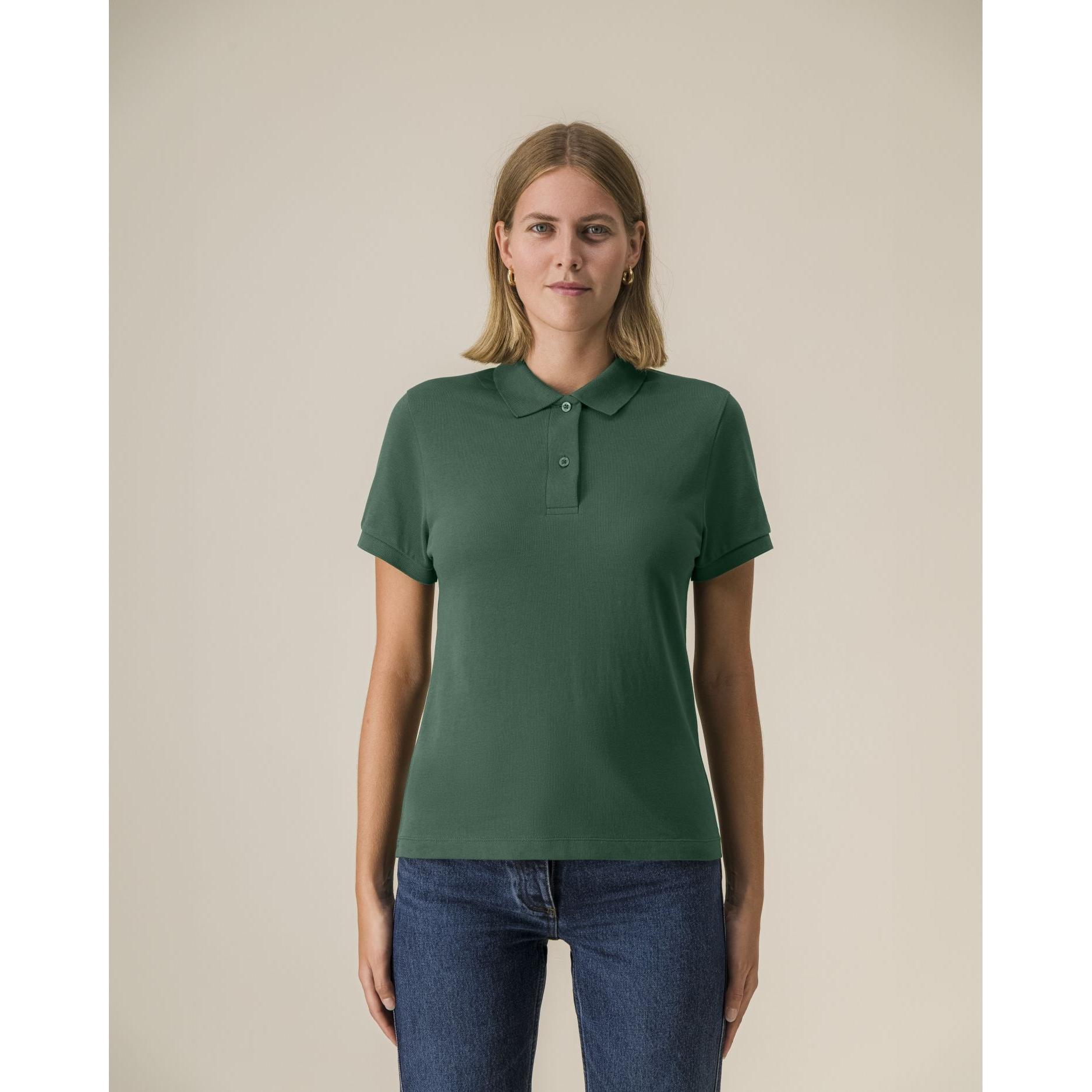 Tricou polo pentru femei Stella Coaster Bottle Green XS