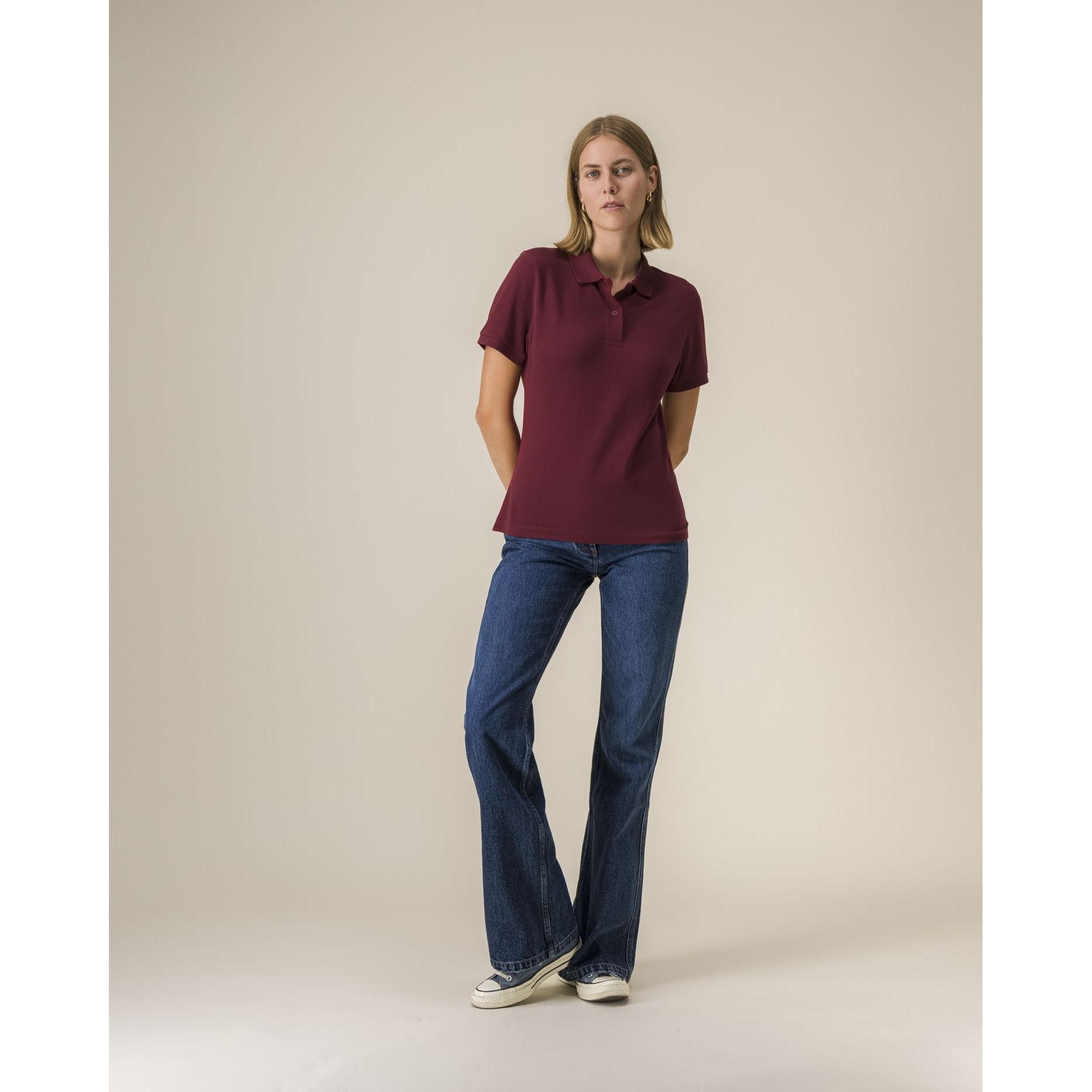 Tricou polo pentru femei Stella Coaster Burgundy XXL