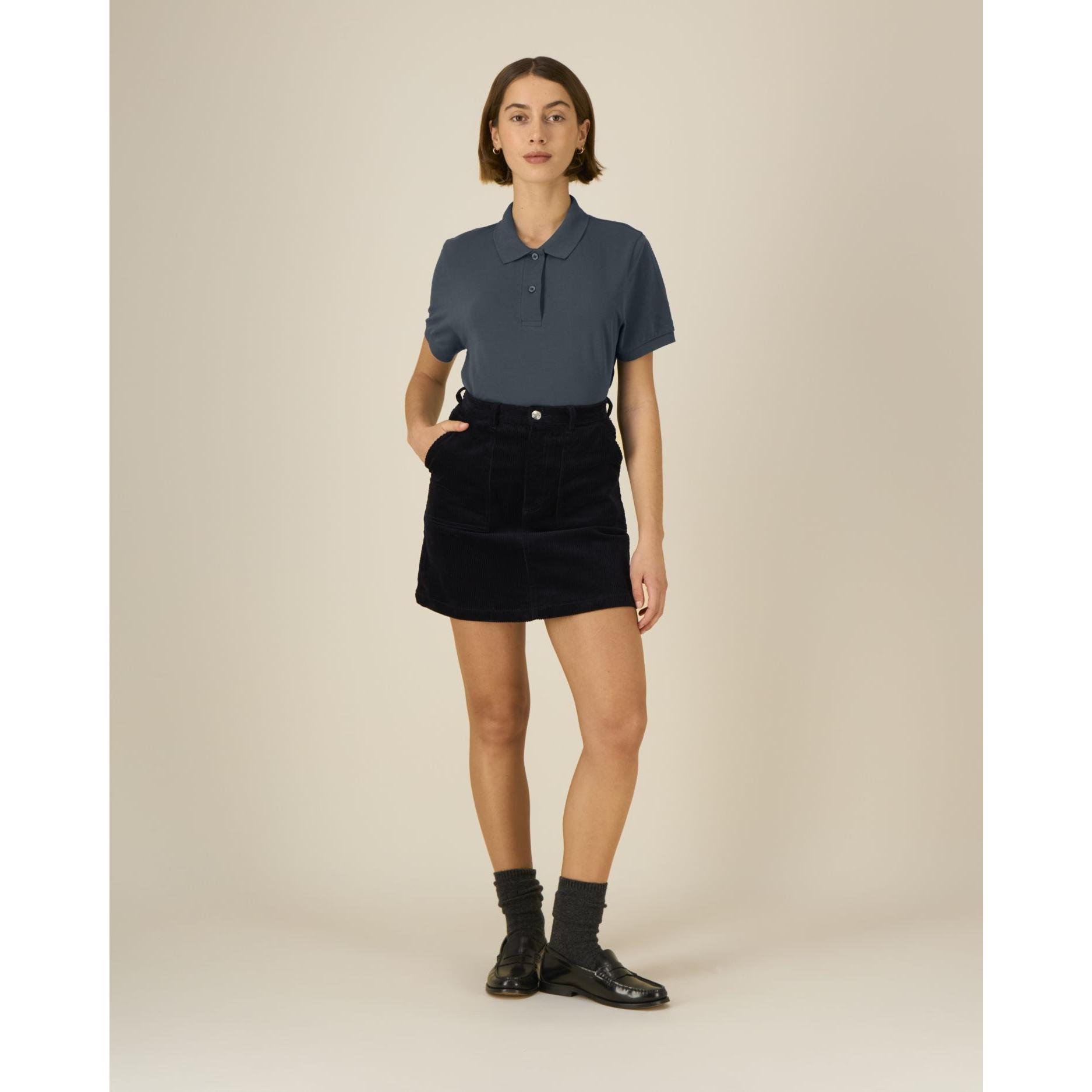Tricou polo pentru femei Stella Coaster India Ink Grey L