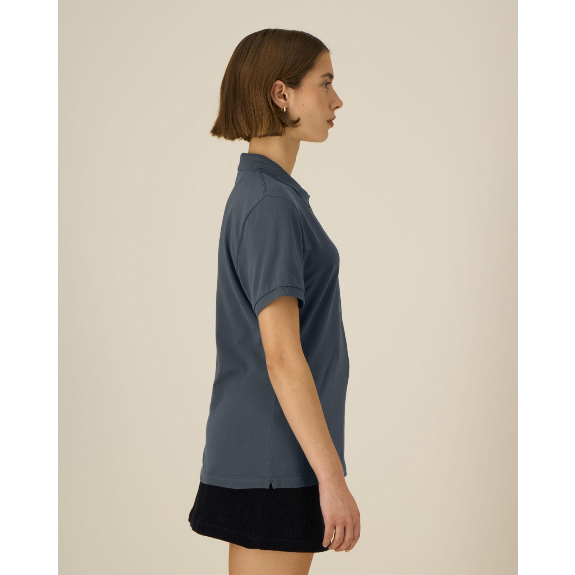 Tricou polo pentru femei Stella Coaster India Ink Grey L