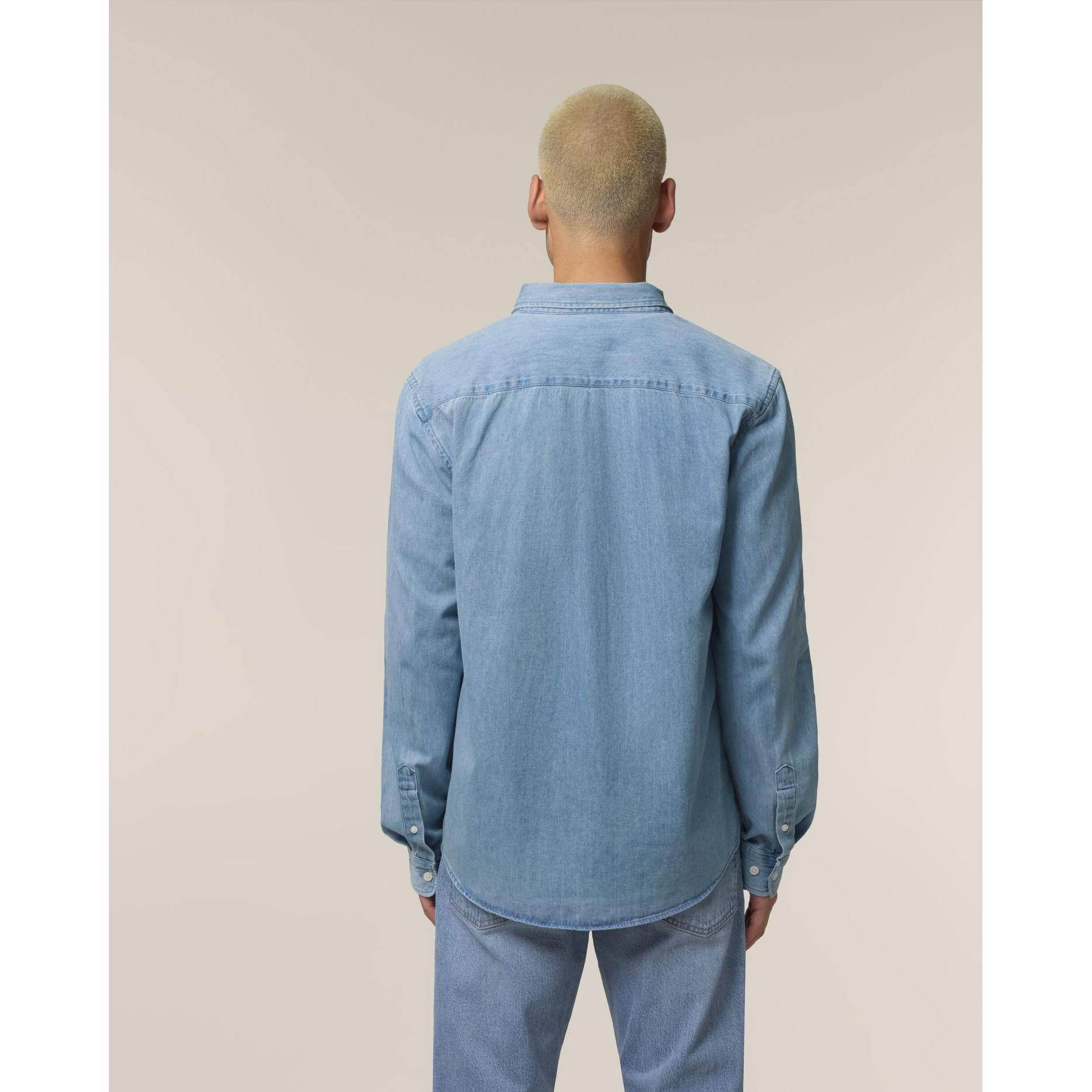 Cămașă pentru bărbați Stanley Denim Light Wash L