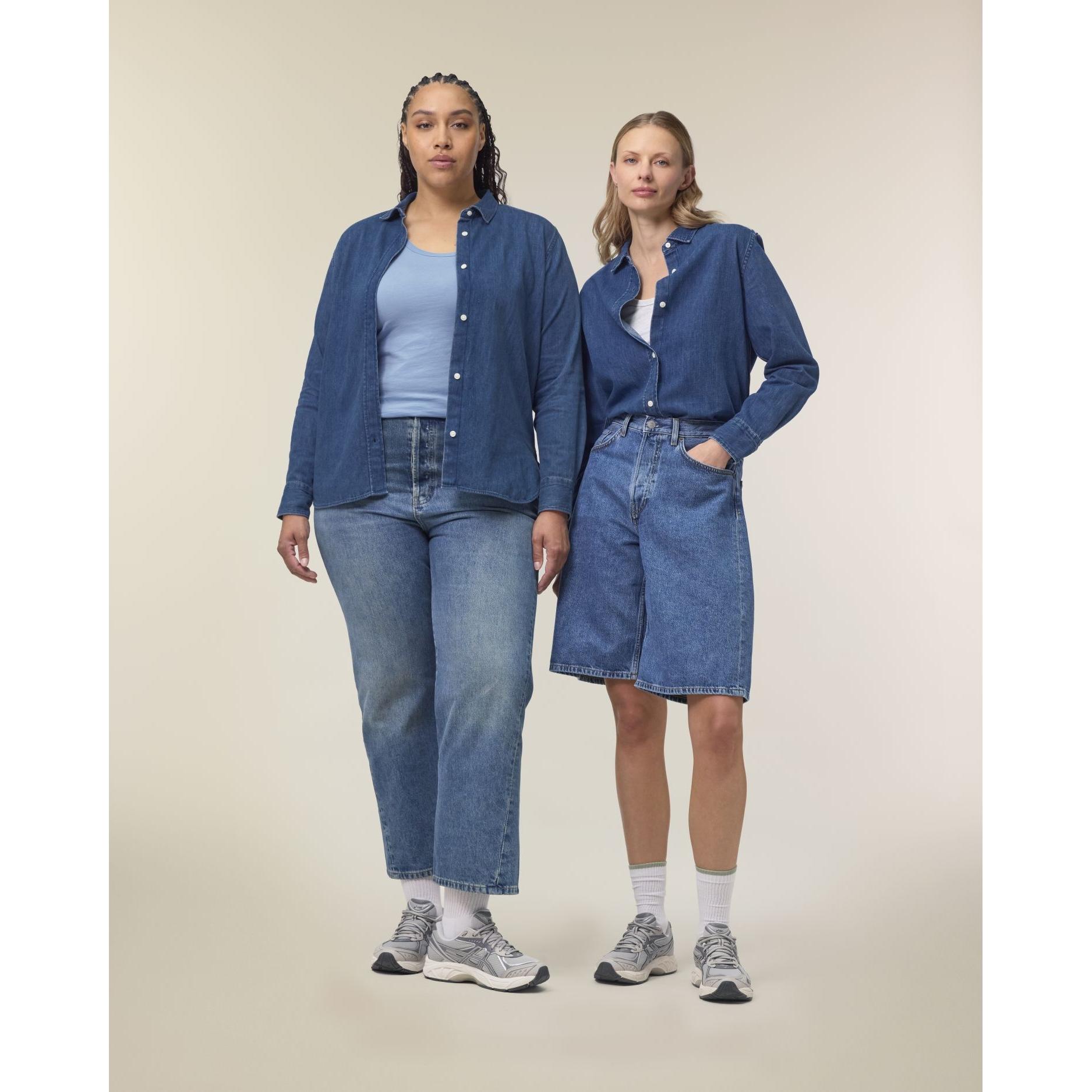 Cămașă pentru femei Stella Denim Mid Wash L