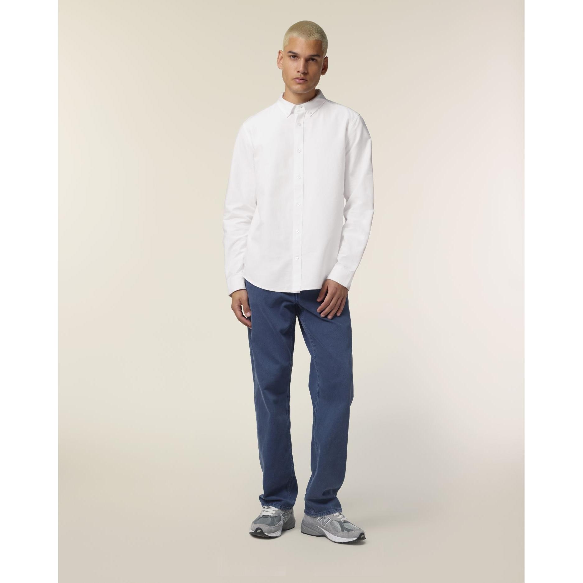 Cămașă pentru bărbați Stanley Oxford White XL