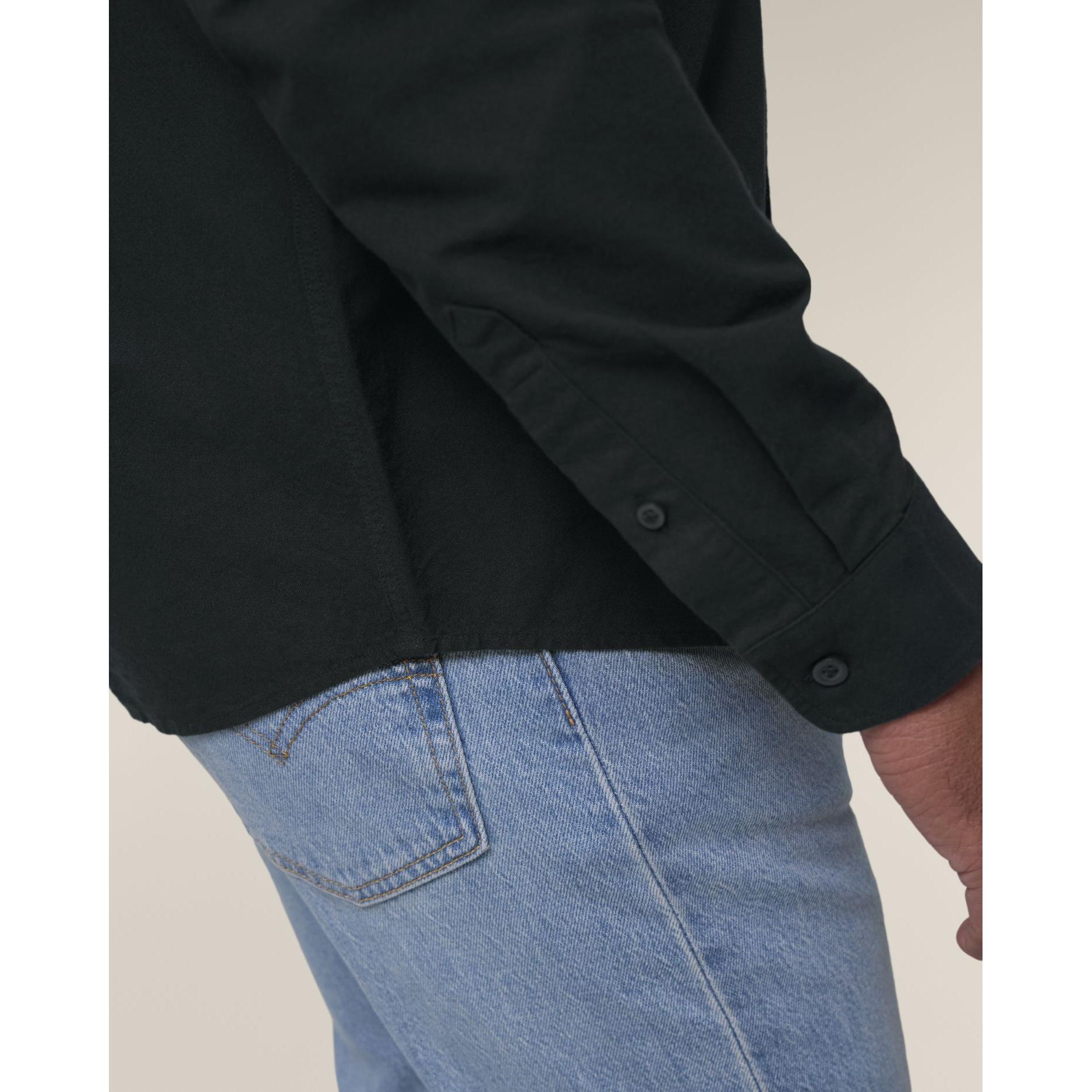 Cămașă pentru bărbați Stanley Oxford Black M