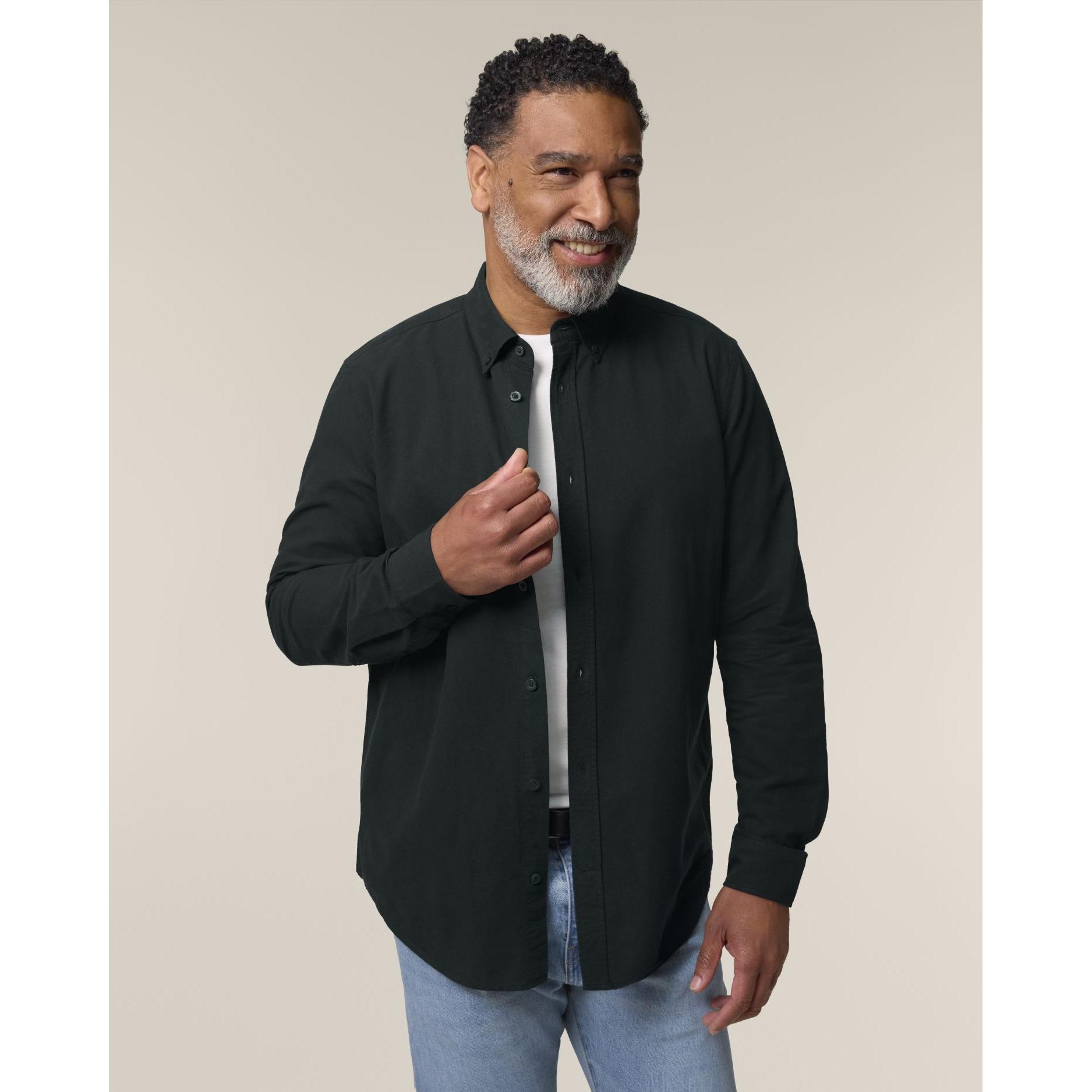 Cămașă pentru bărbați Stanley Oxford Black M