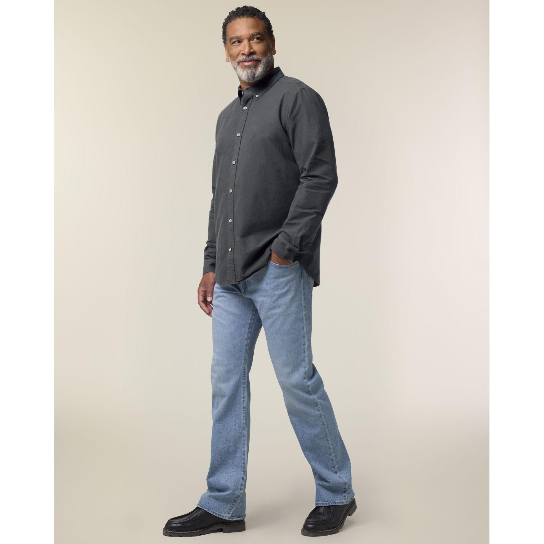 Cămașă pentru bărbați Stanley Oxford Anthracite M