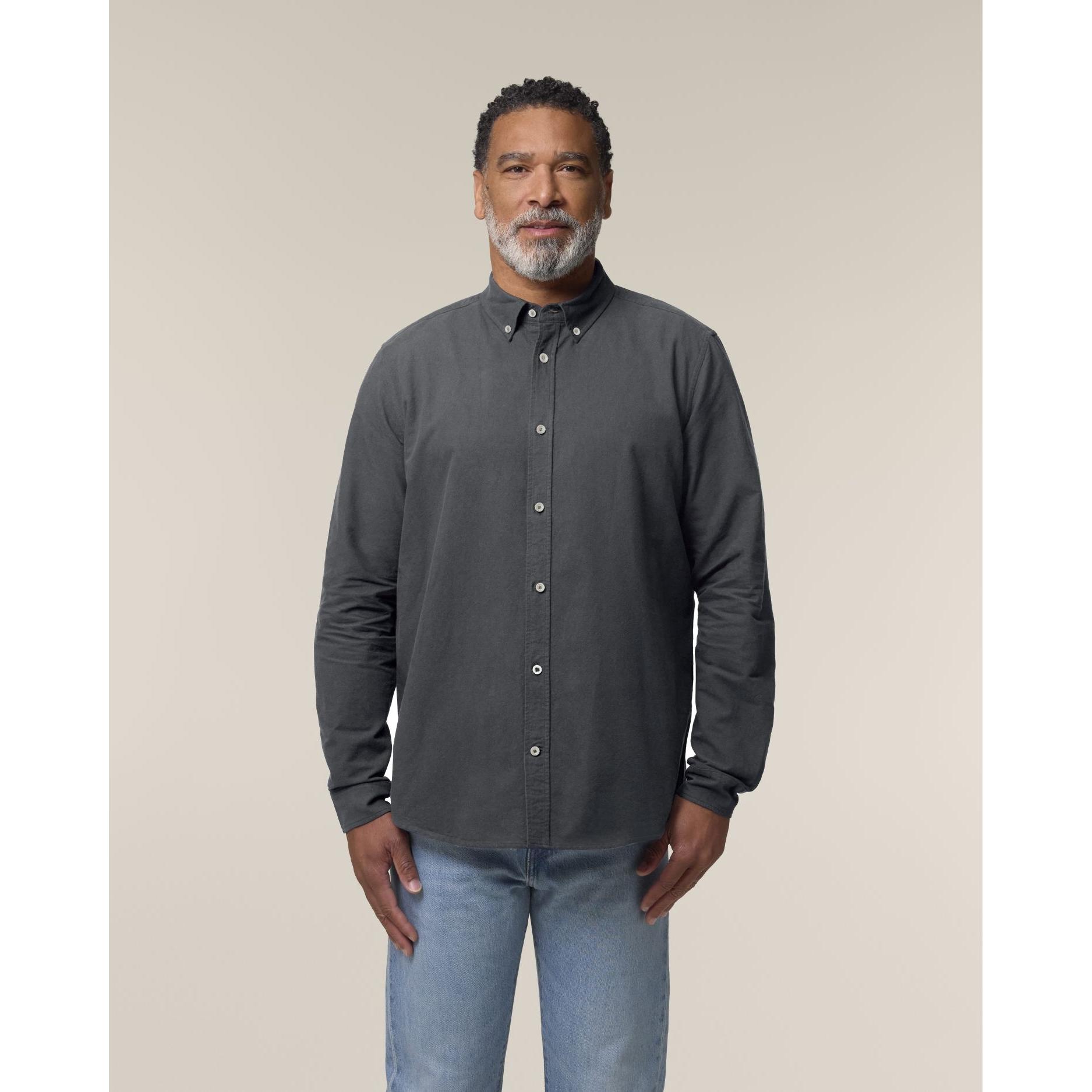 Cămașă pentru bărbați Stanley Oxford Anthracite M