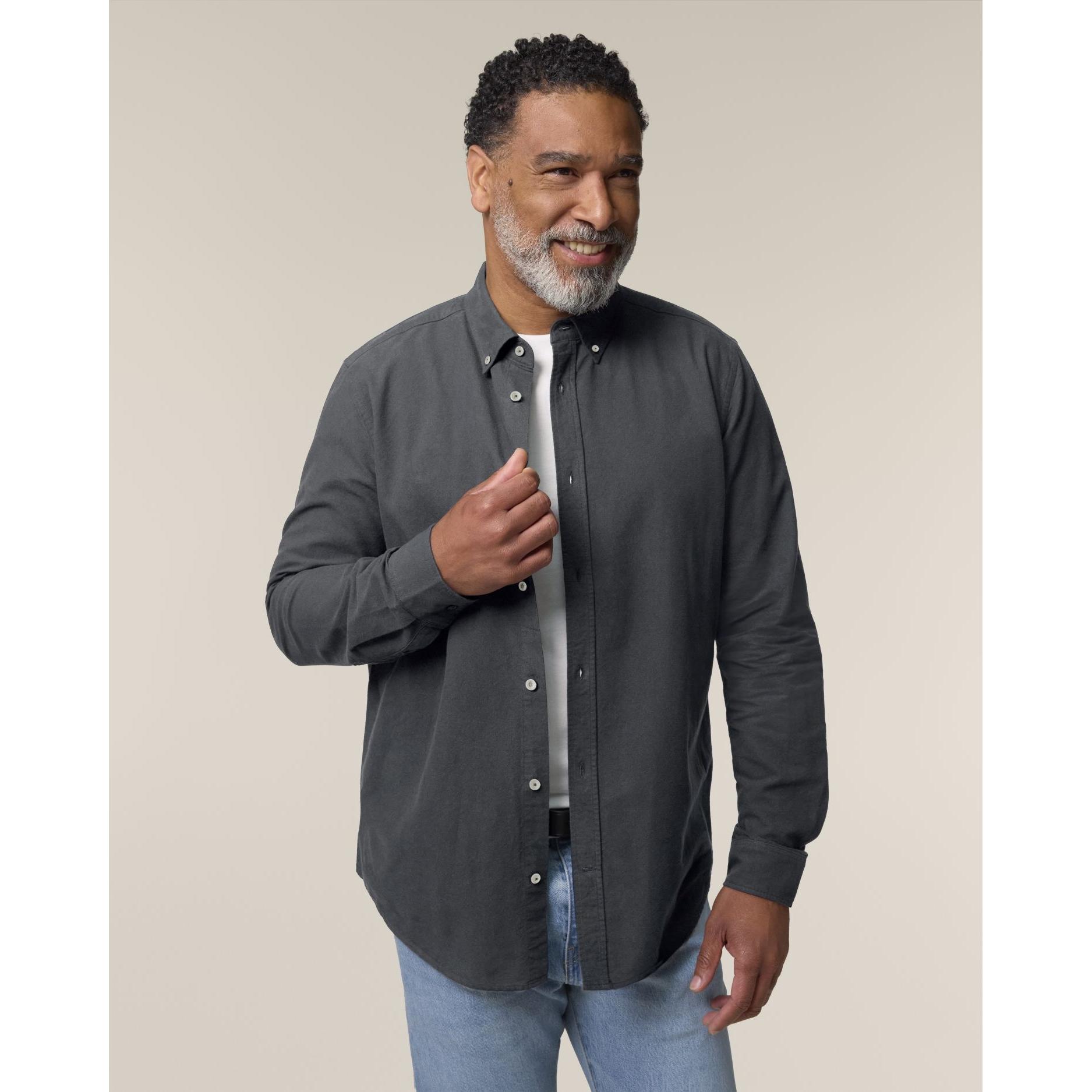 Cămașă pentru bărbați Stanley Oxford Anthracite M