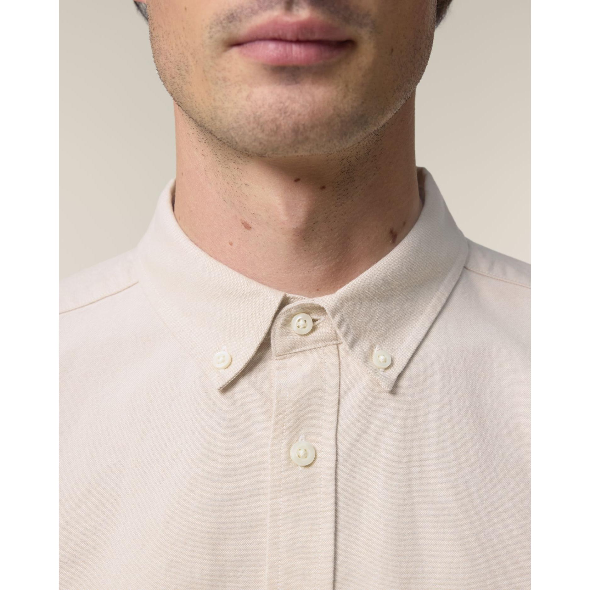 Cămașă pentru bărbați Stanley Oxford Beige Oxford S