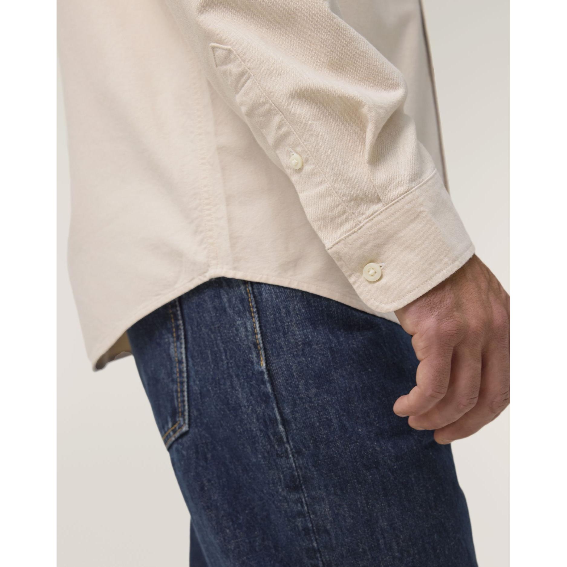 Cămașă pentru bărbați Stanley Oxford Beige Oxford S