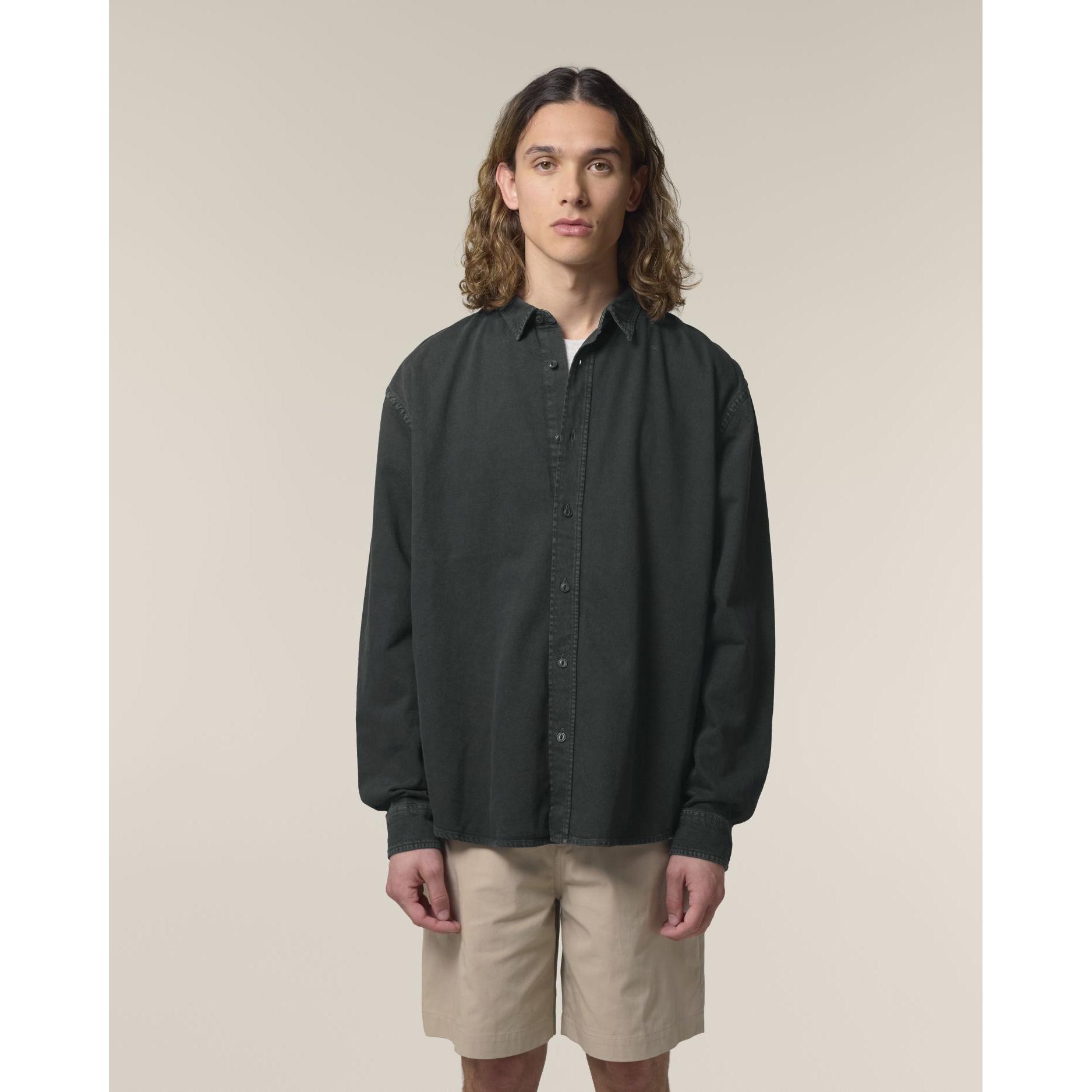 Cămașă unisex Worker G. Dyed Black Rock XXL