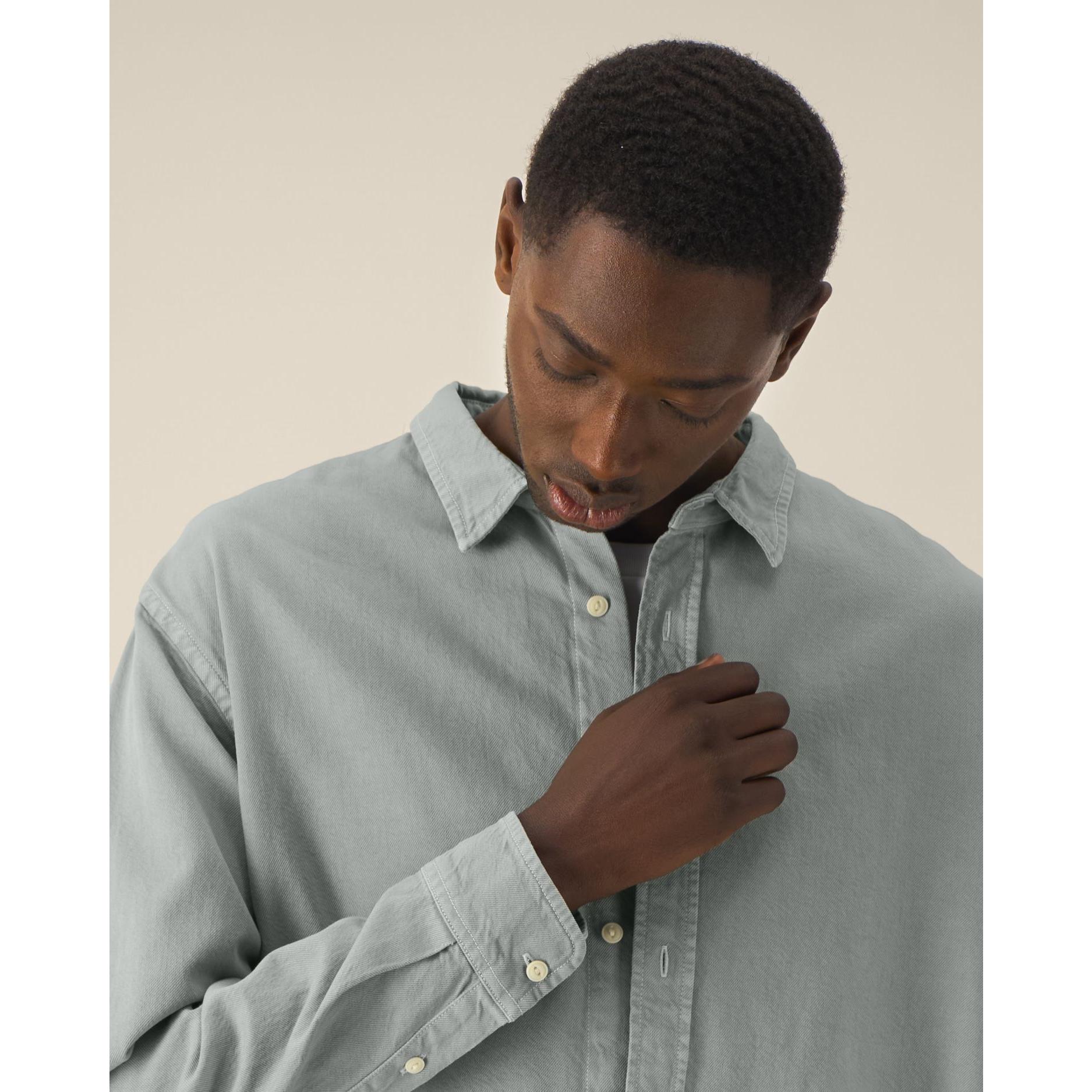 Cămașă unisex Worker G. Dyed Misty Grey XXL