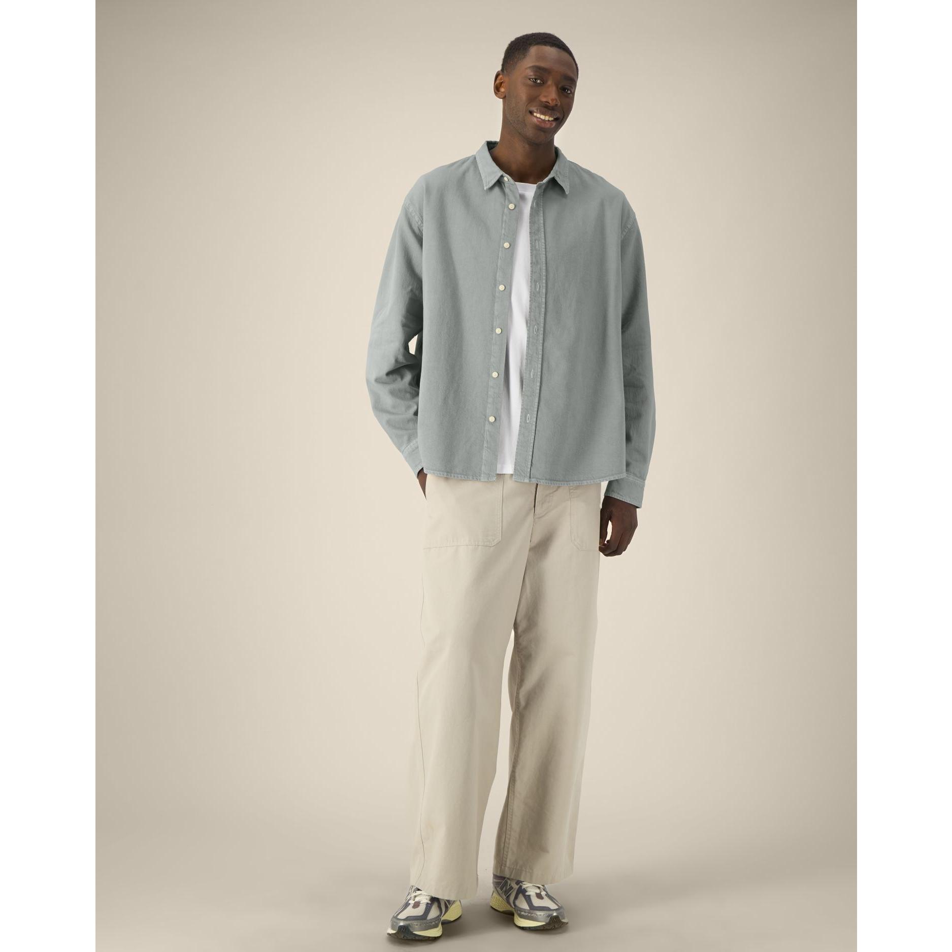 Cămașă unisex Worker G. Dyed Misty Grey XXL