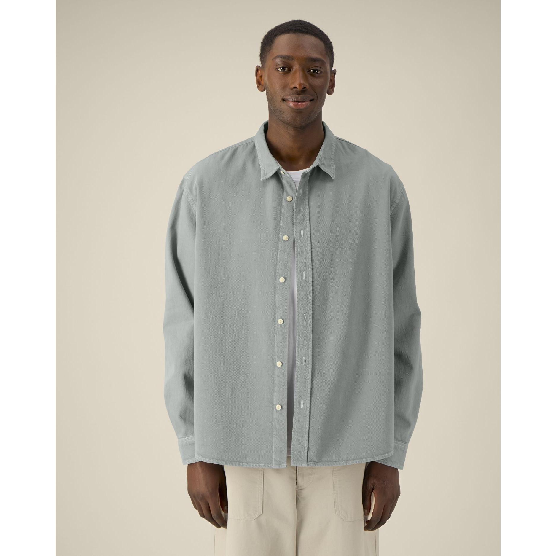 Cămașă unisex Worker G. Dyed Misty Grey XXL
