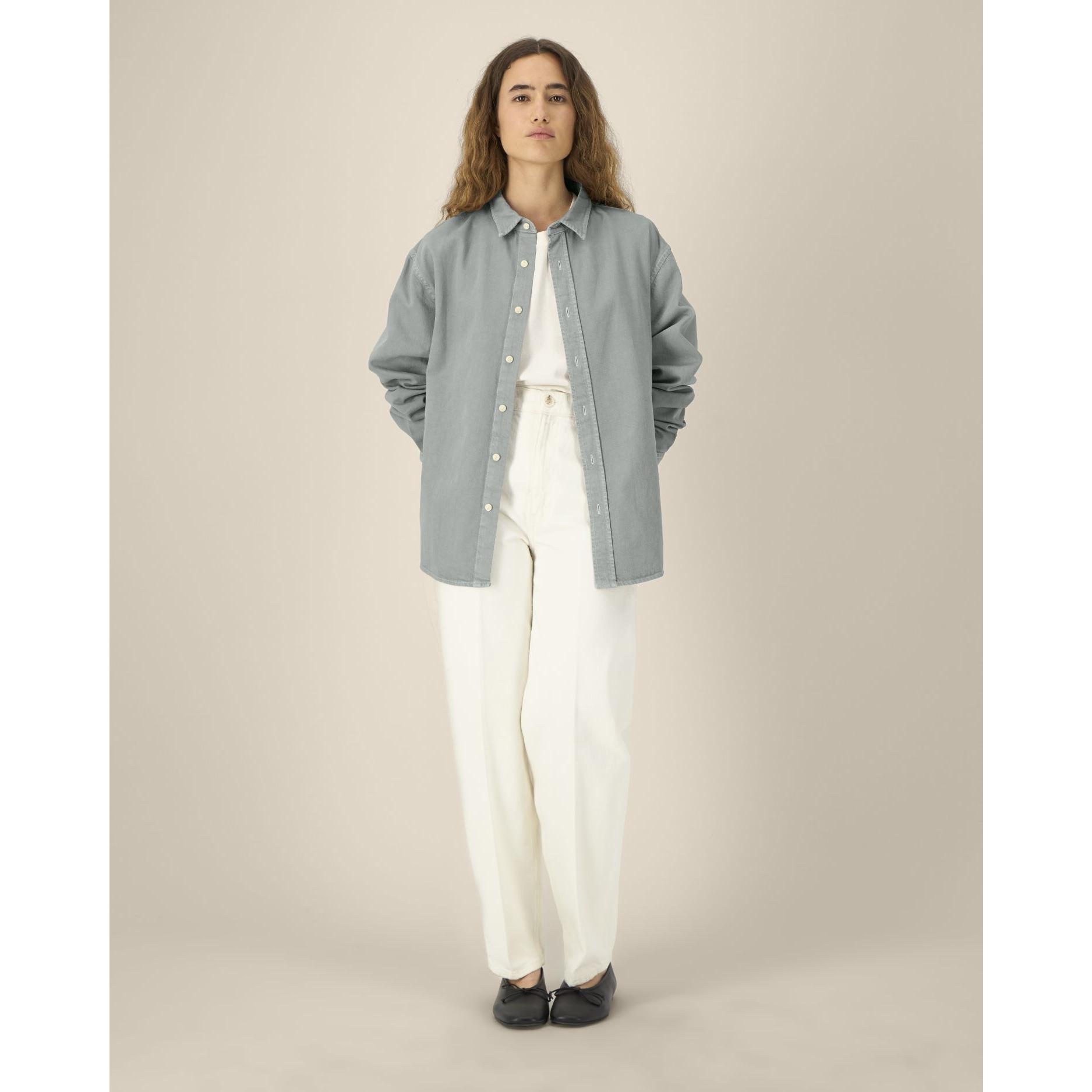Cămașă unisex Worker G. Dyed Misty Grey XXL