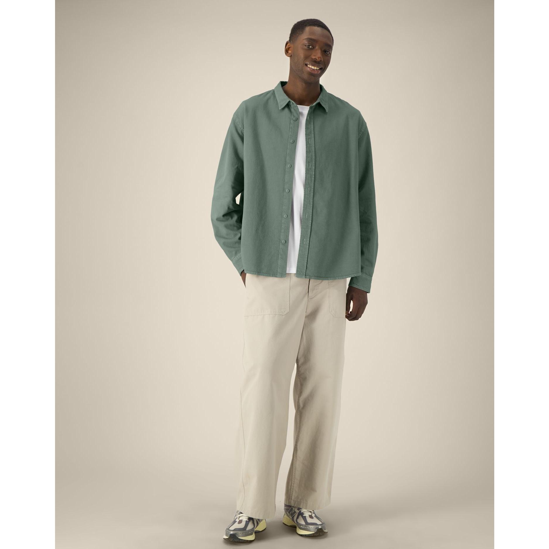 Cămașă unisex Worker G. Dyed Green Bay XXL