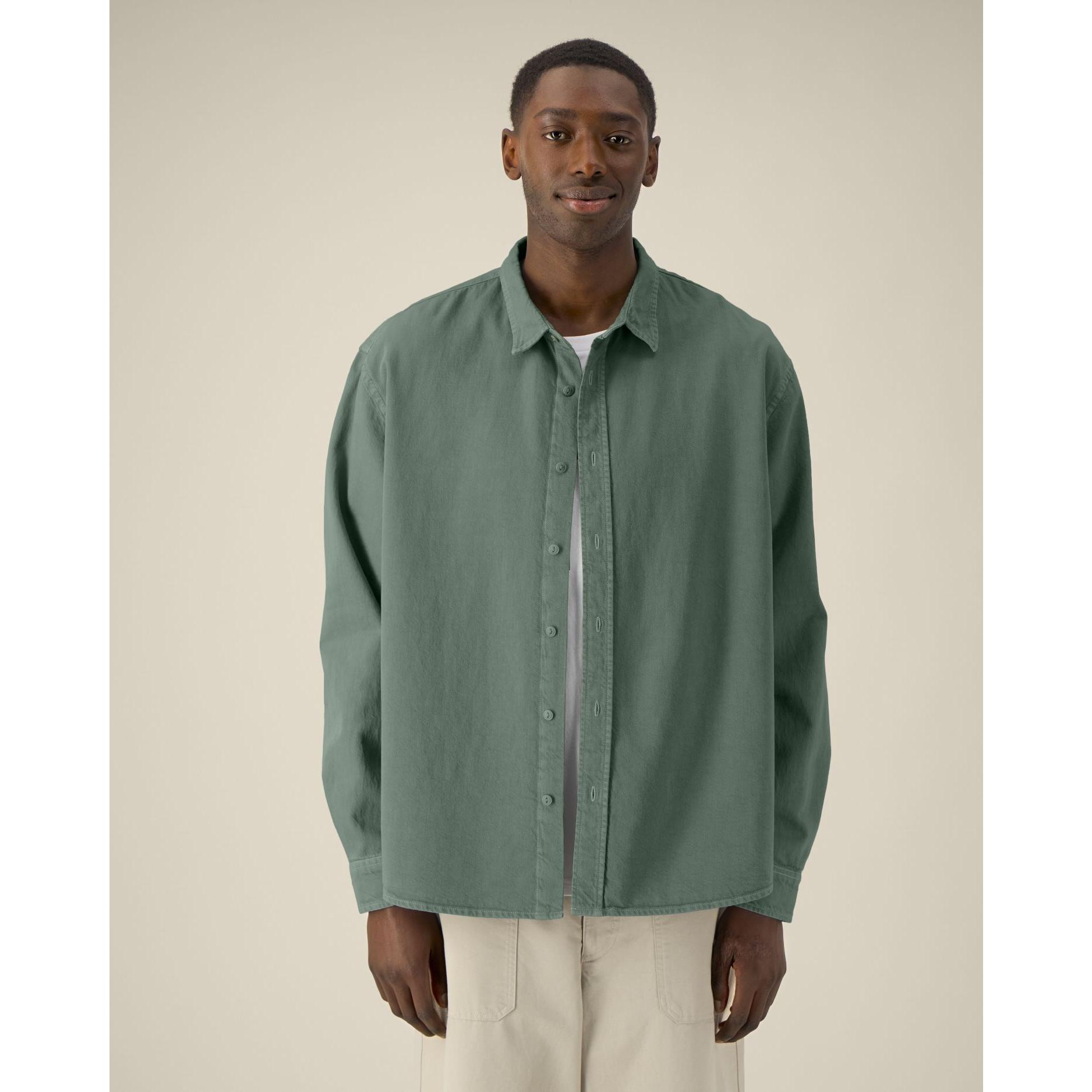 Cămașă unisex Worker G. Dyed Green Bay XXL