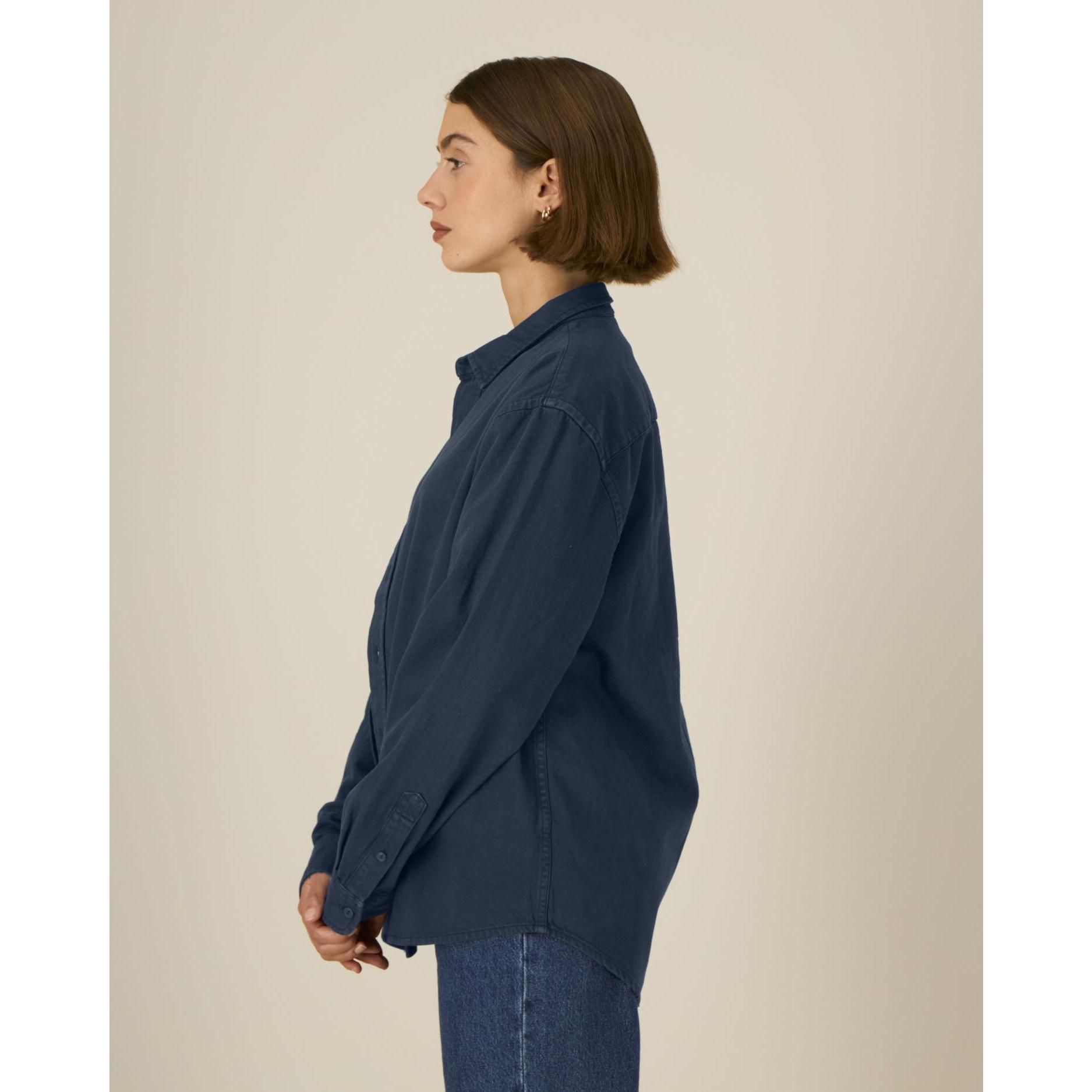 Cămașă unisex Worker G.Dyed Navy XS