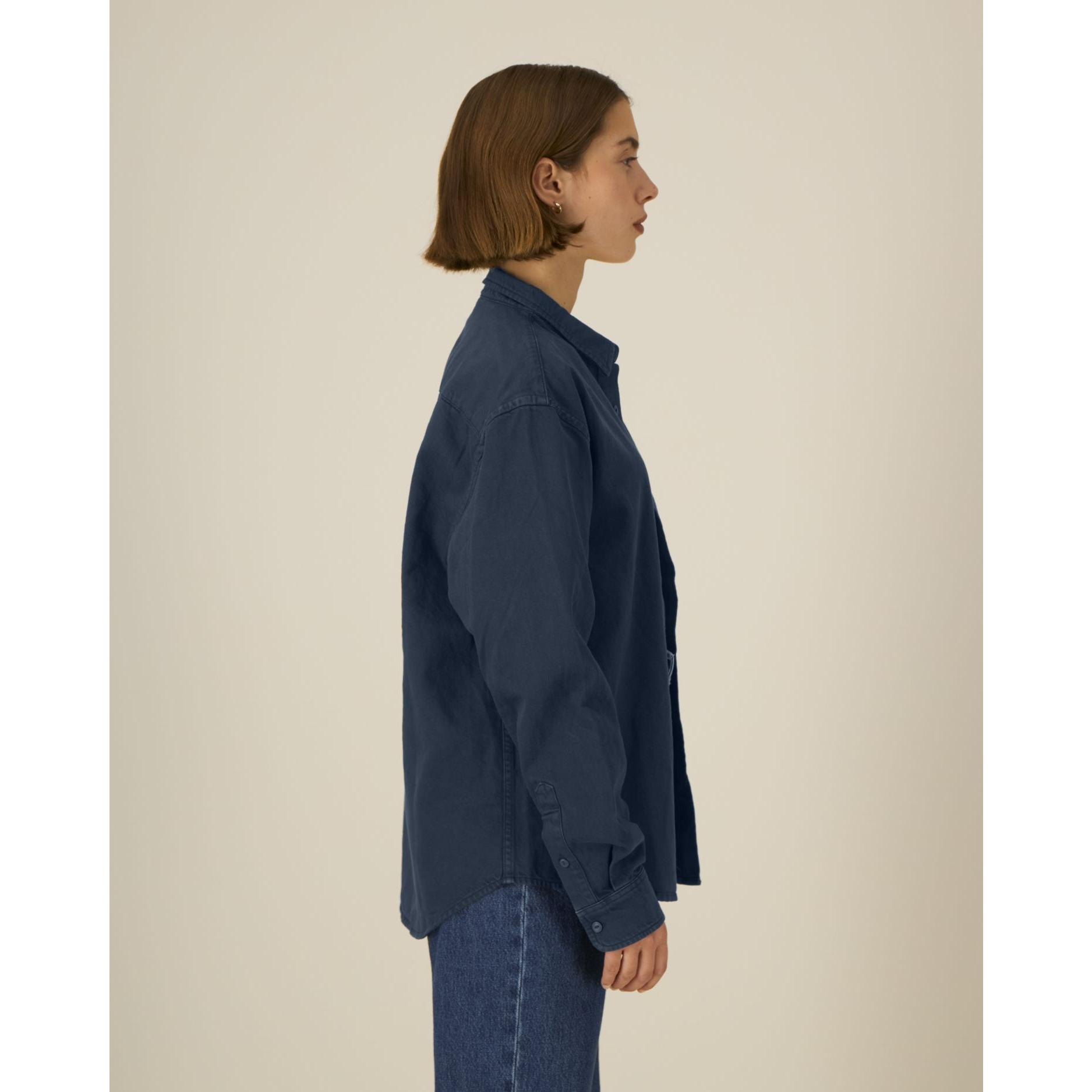 Cămașă unisex Worker G.Dyed Navy XS