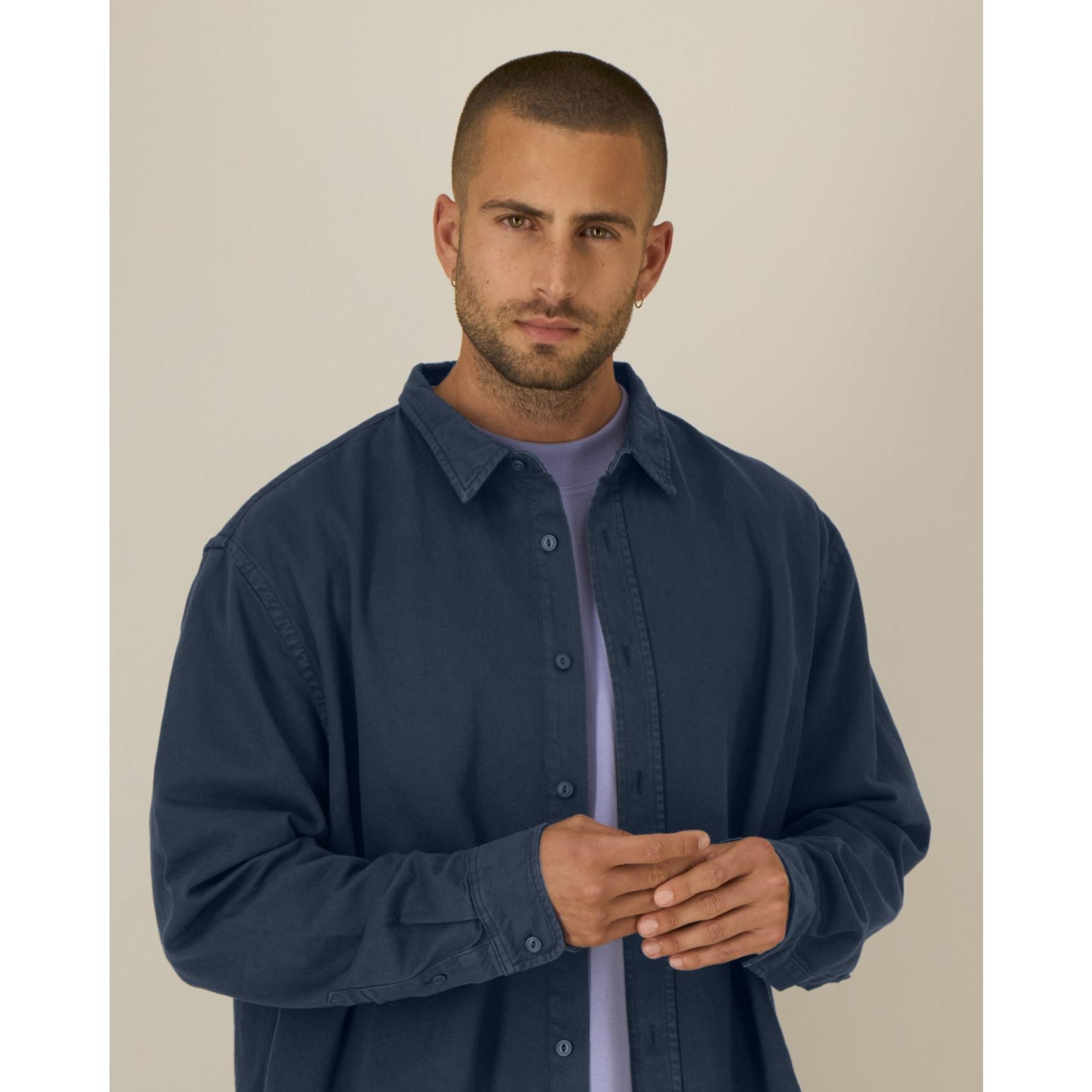 Cămașă unisex Worker G.Dyed Navy XS