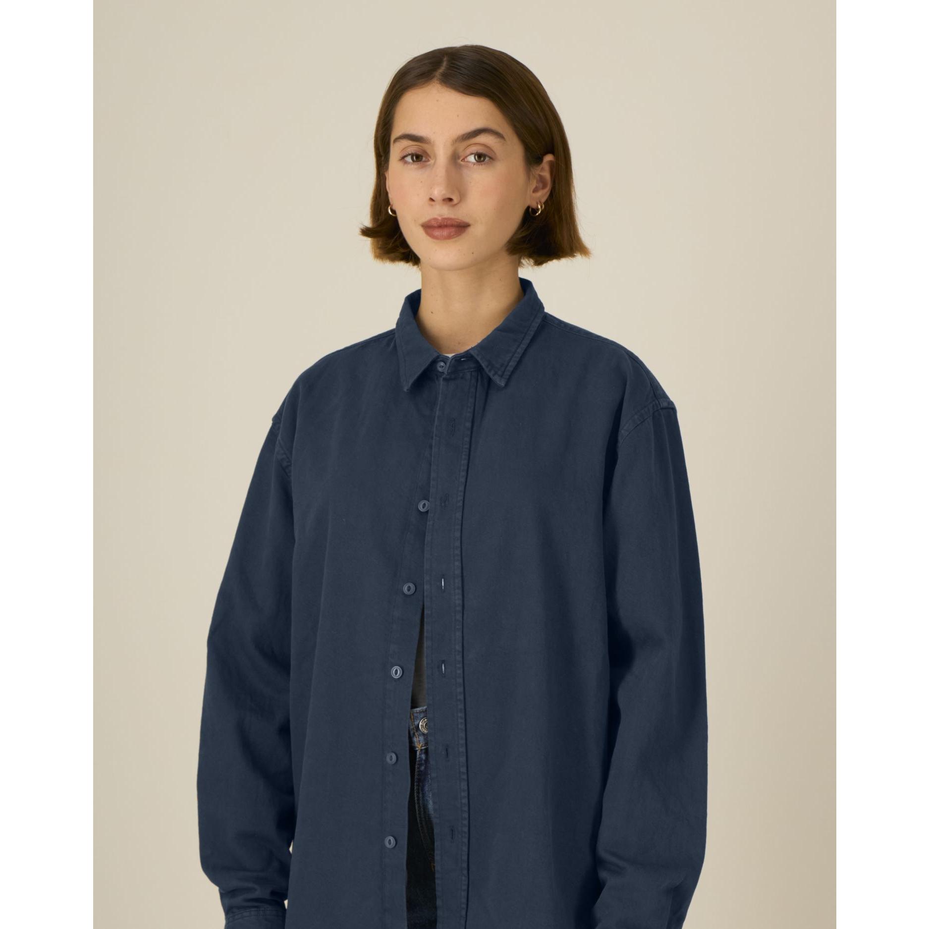 Cămașă unisex Worker G.Dyed Navy XS