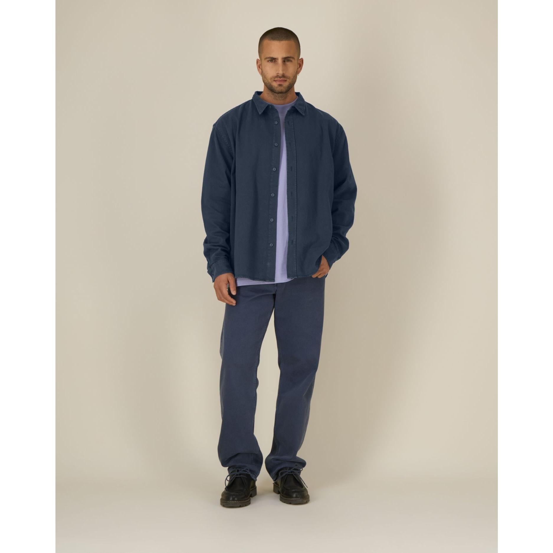 Cămașă unisex Worker G.Dyed Navy XS
