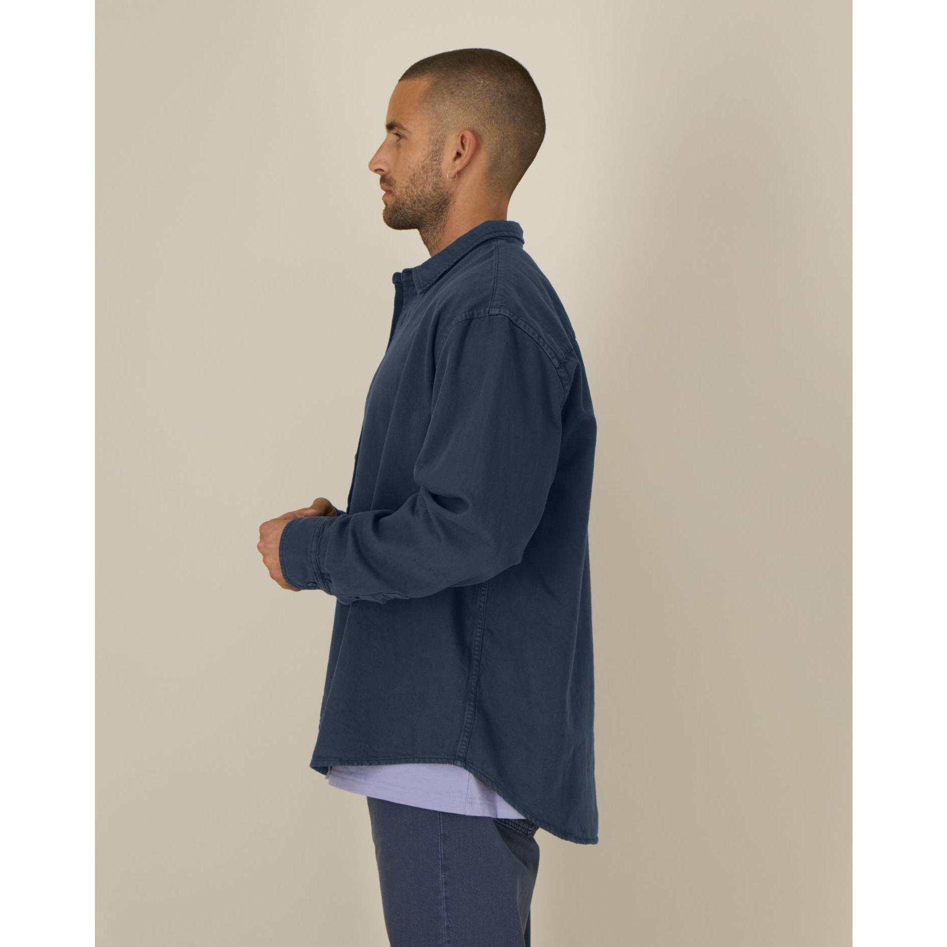 Cămașă unisex Worker G.Dyed Navy XS