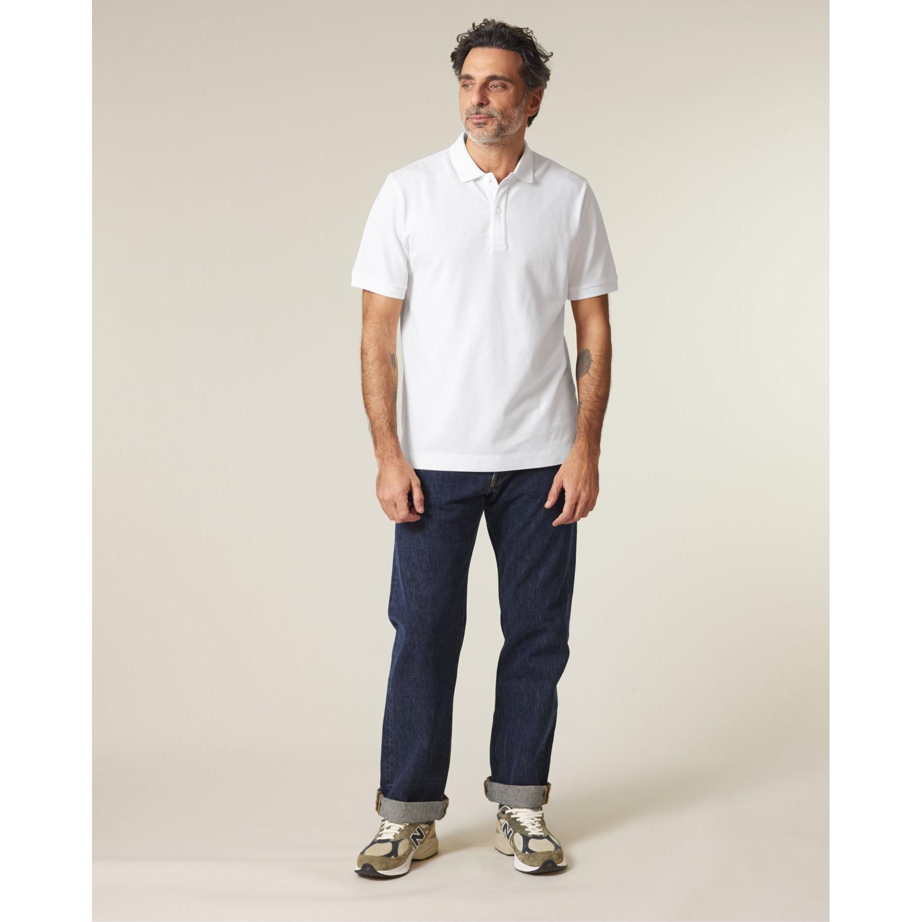 Tricou polo unisex Prepster 2.0 White L
