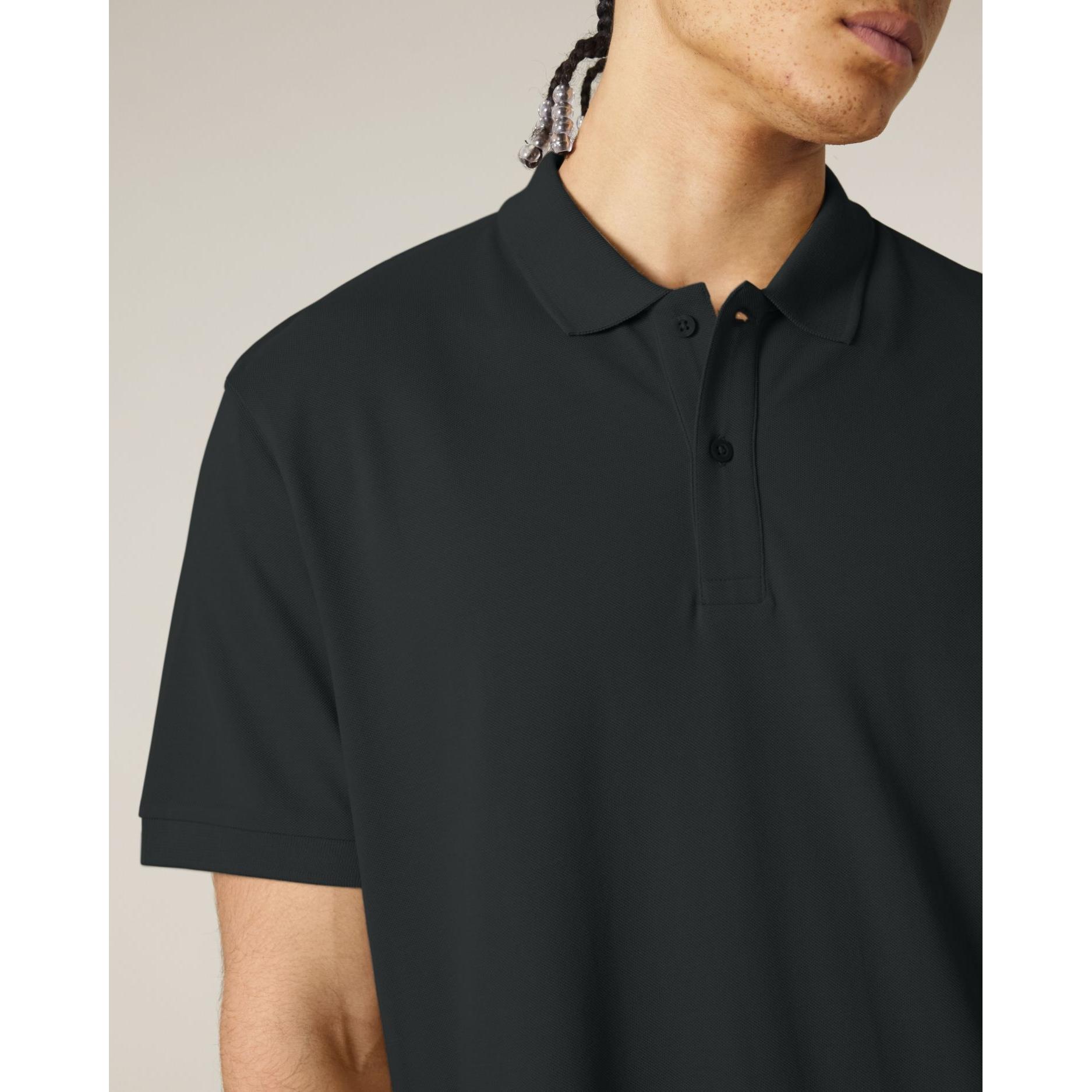 Tricou polo unisex Prepster 2.0 Black M
