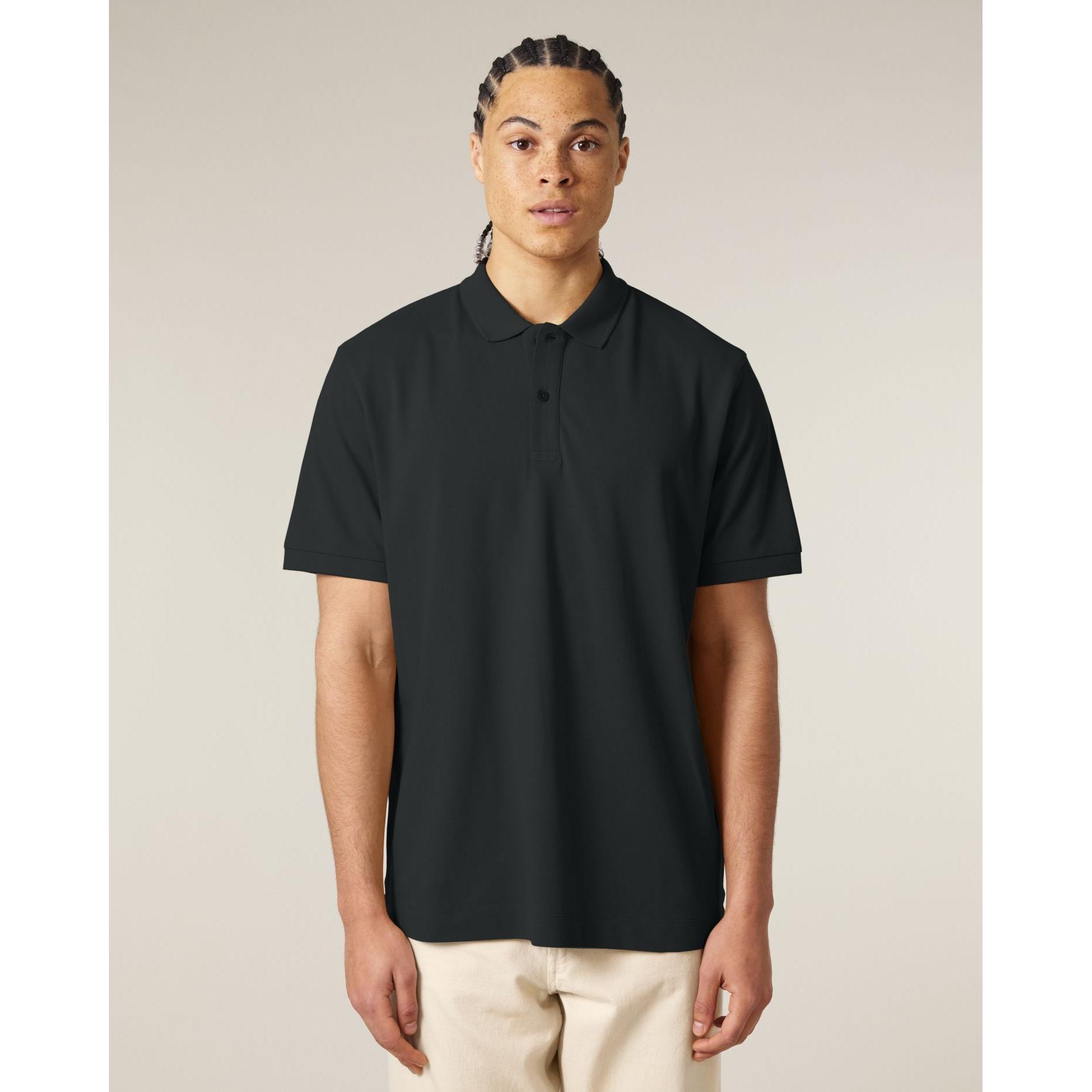 Tricou polo unisex Prepster 2.0 Black M