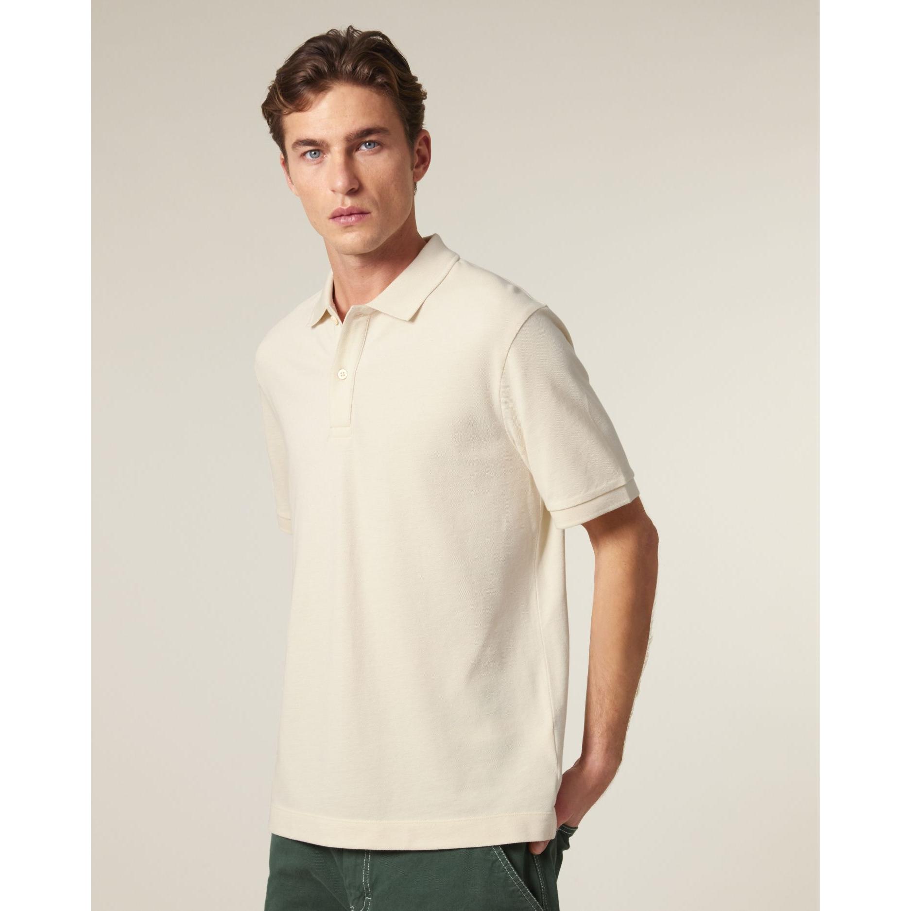 Tricou polo unisex Prepster 2.0 Natural Raw L