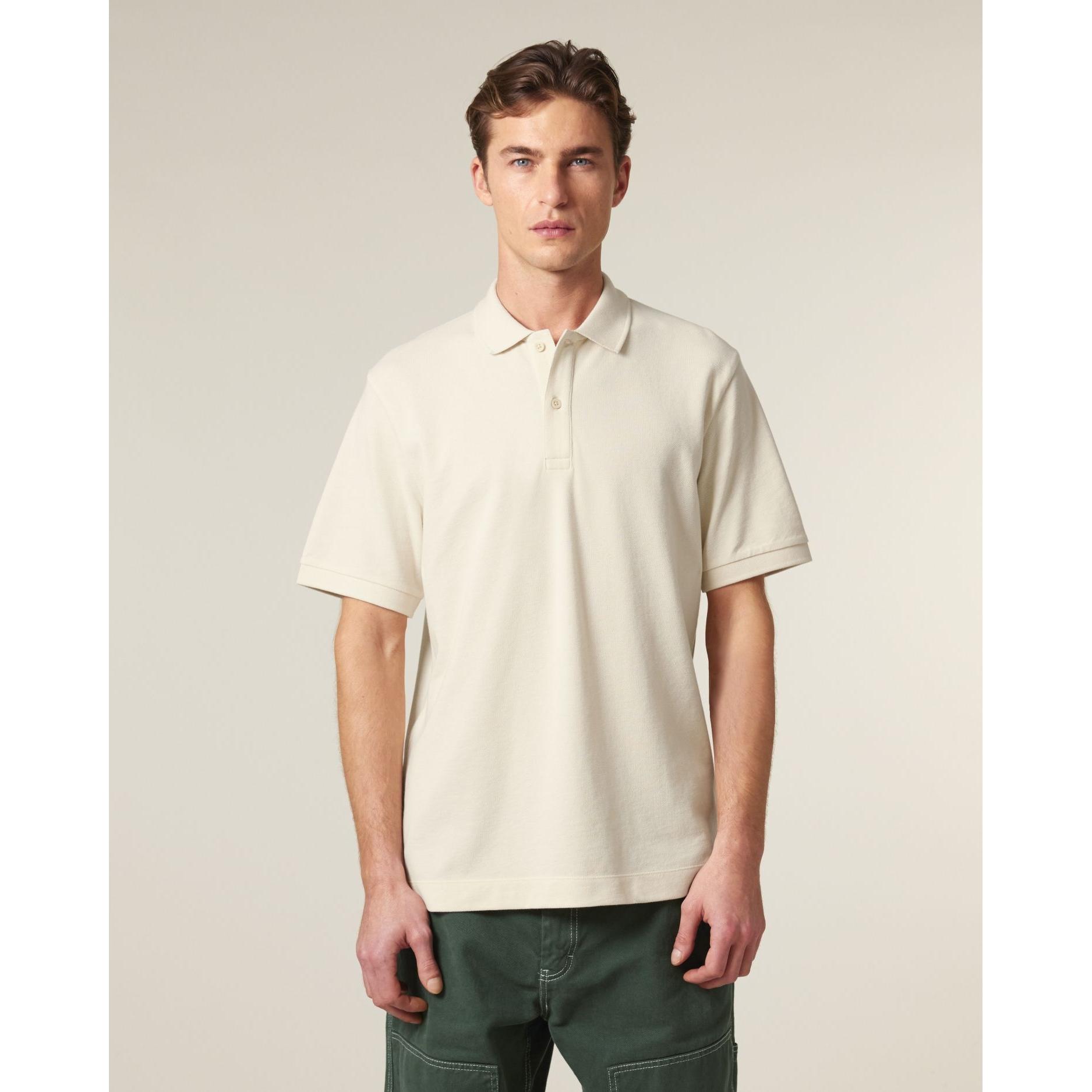 Tricou polo unisex Prepster 2.0 Natural Raw L
